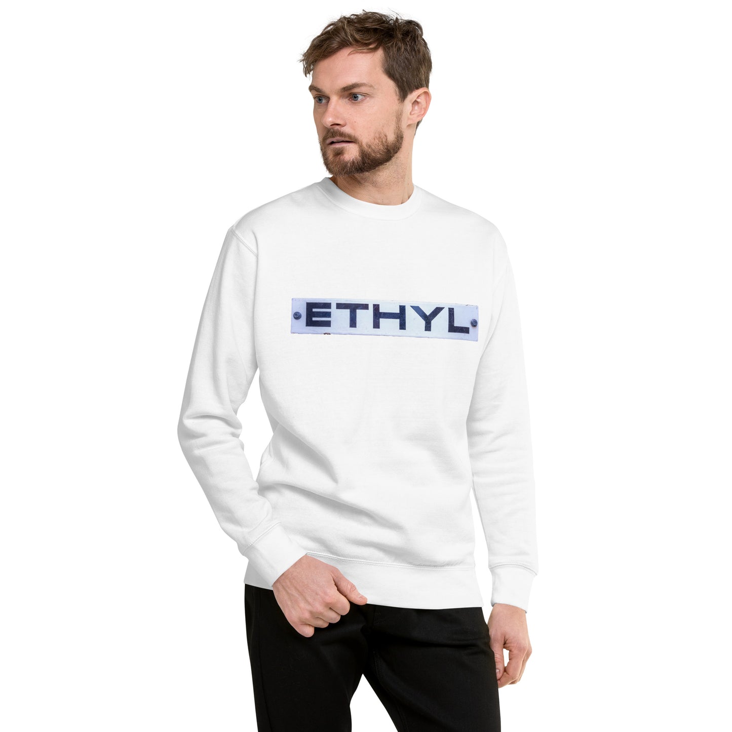 Vintage Ethyl Gas Sign Unisex Premium Sweatshirt