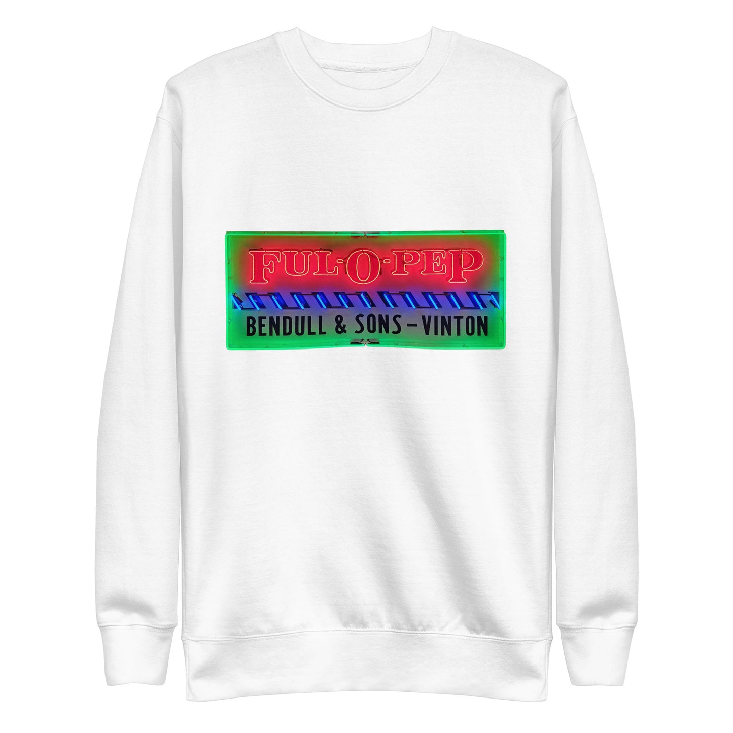 Vintage Racing Sign Neon Style Unisex Premium Sweatshirt