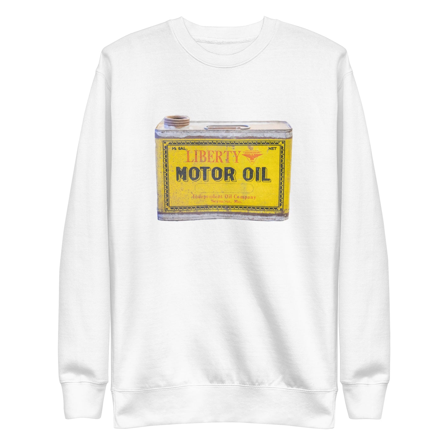 Vintage Patina Oil Can Unisex Premium Sweatshirt