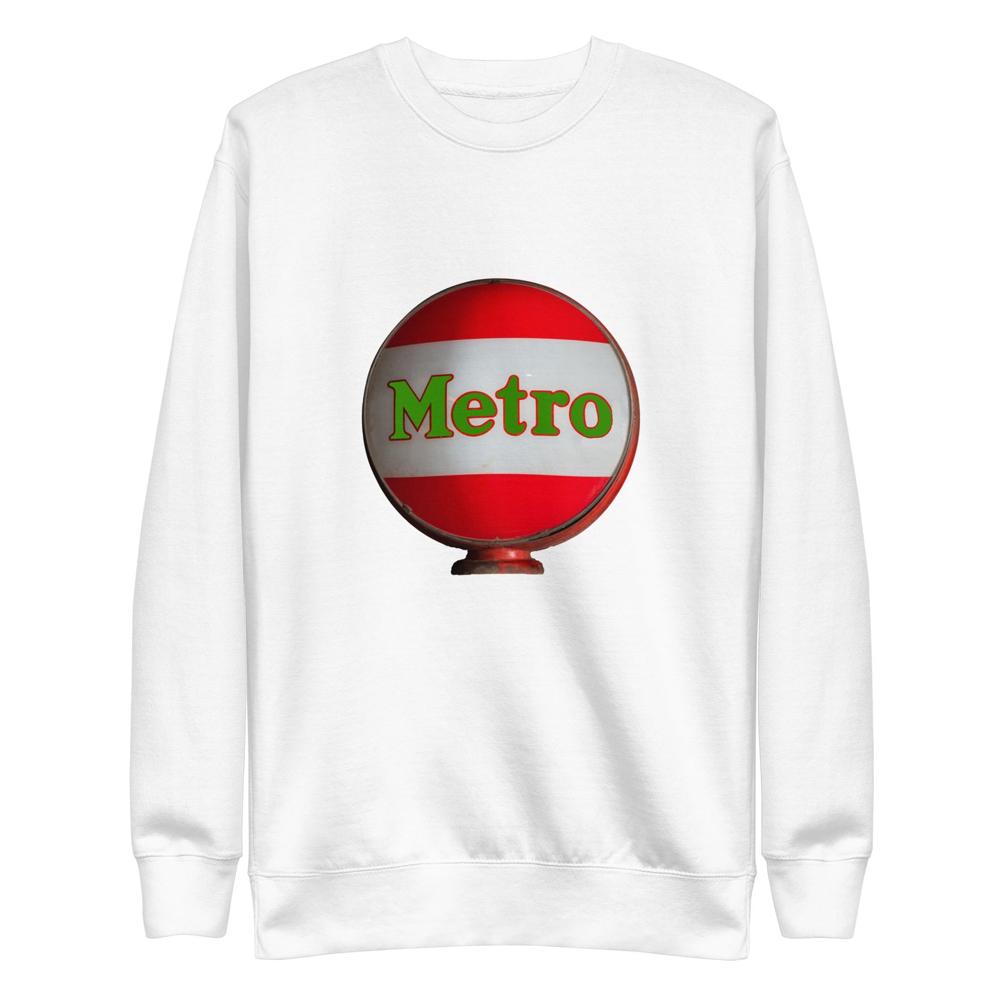 Retro Metro Globe Style Unisex Premium Sweatshirt