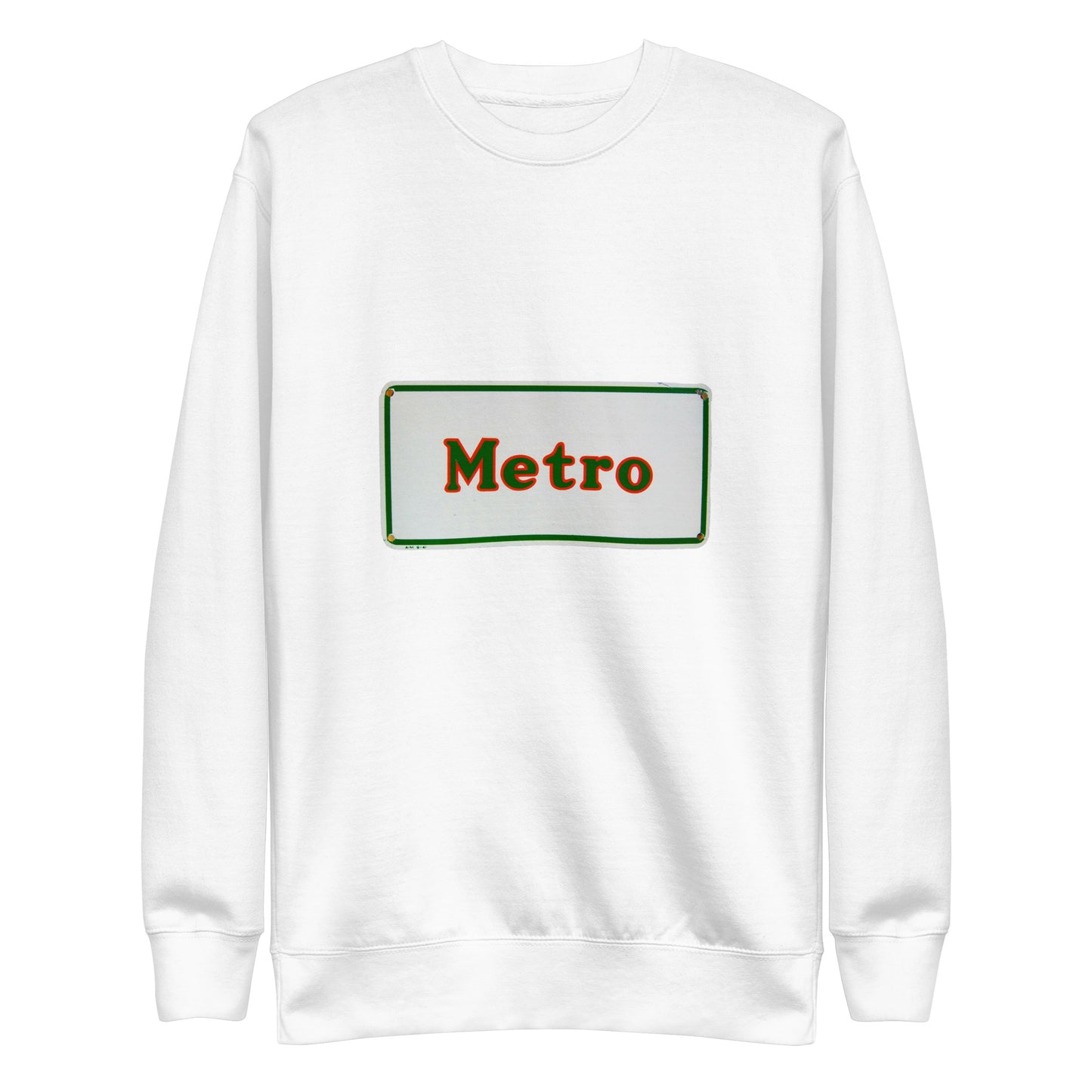 Retro Metro Tin Style Unisex Premium Sweatshirt