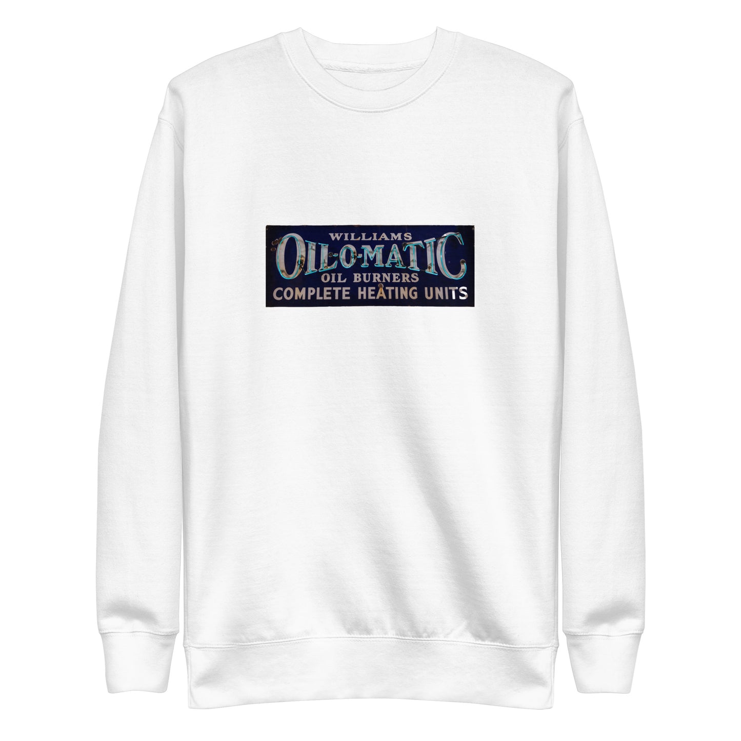 Vintage Oil O Matic Heating Neon Style Unisex Premium Sweatshirt