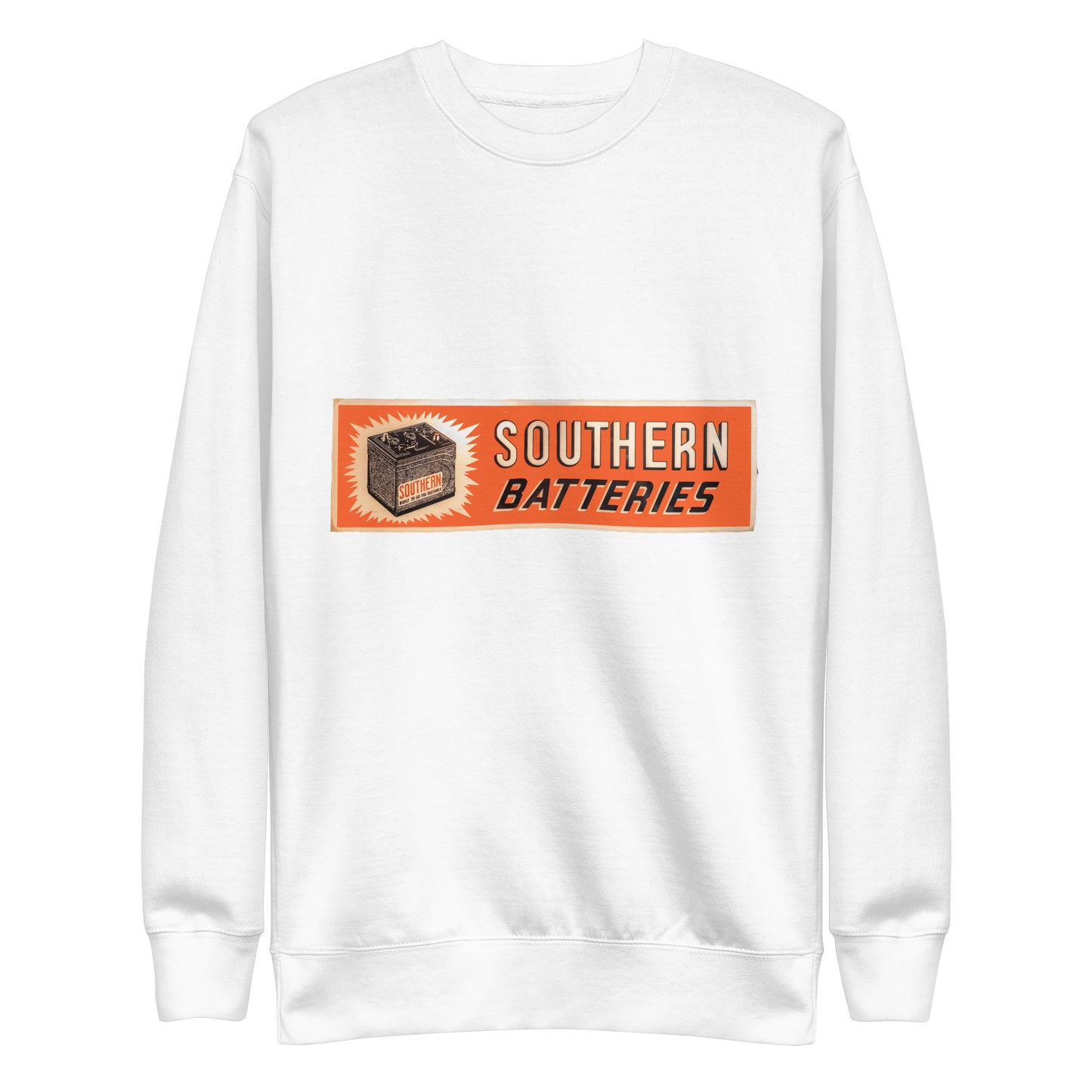 Vintage Porcelain Southern Batteries Unisex Premium Sweatshirt