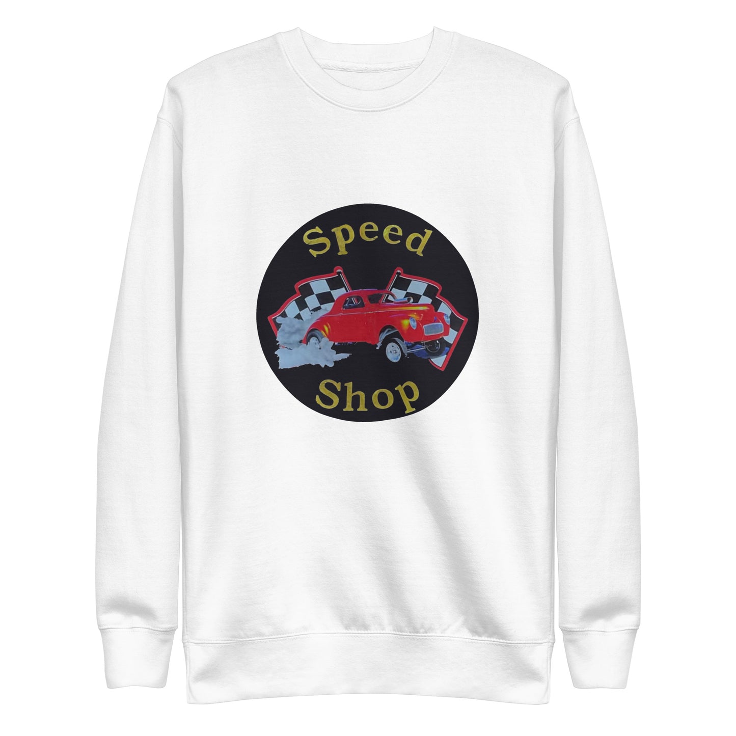 Retro Speed Shop Tin Style Unisex Premium Sweatshirt