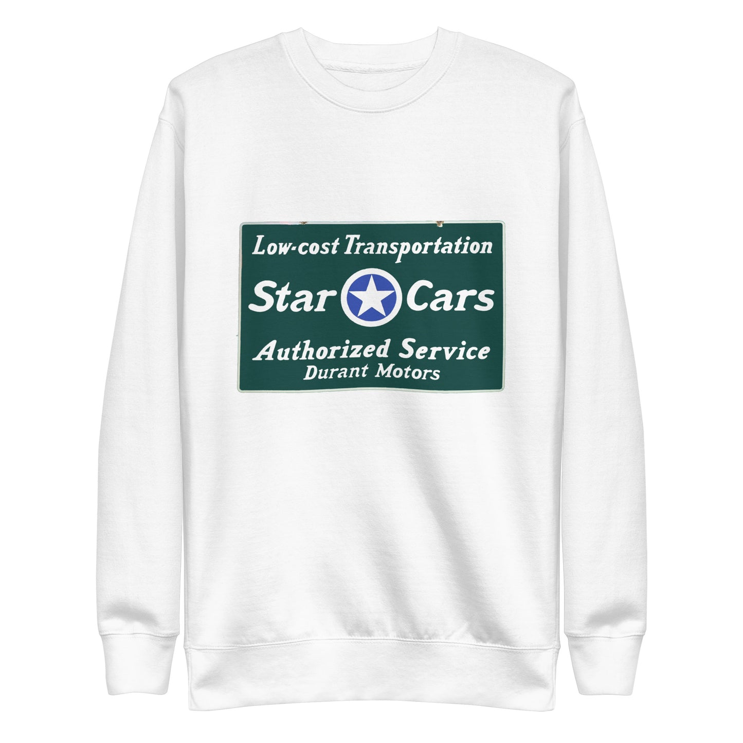 Retro Star Cars Porcelin Style Painted Unisex Premium Sweatshirt