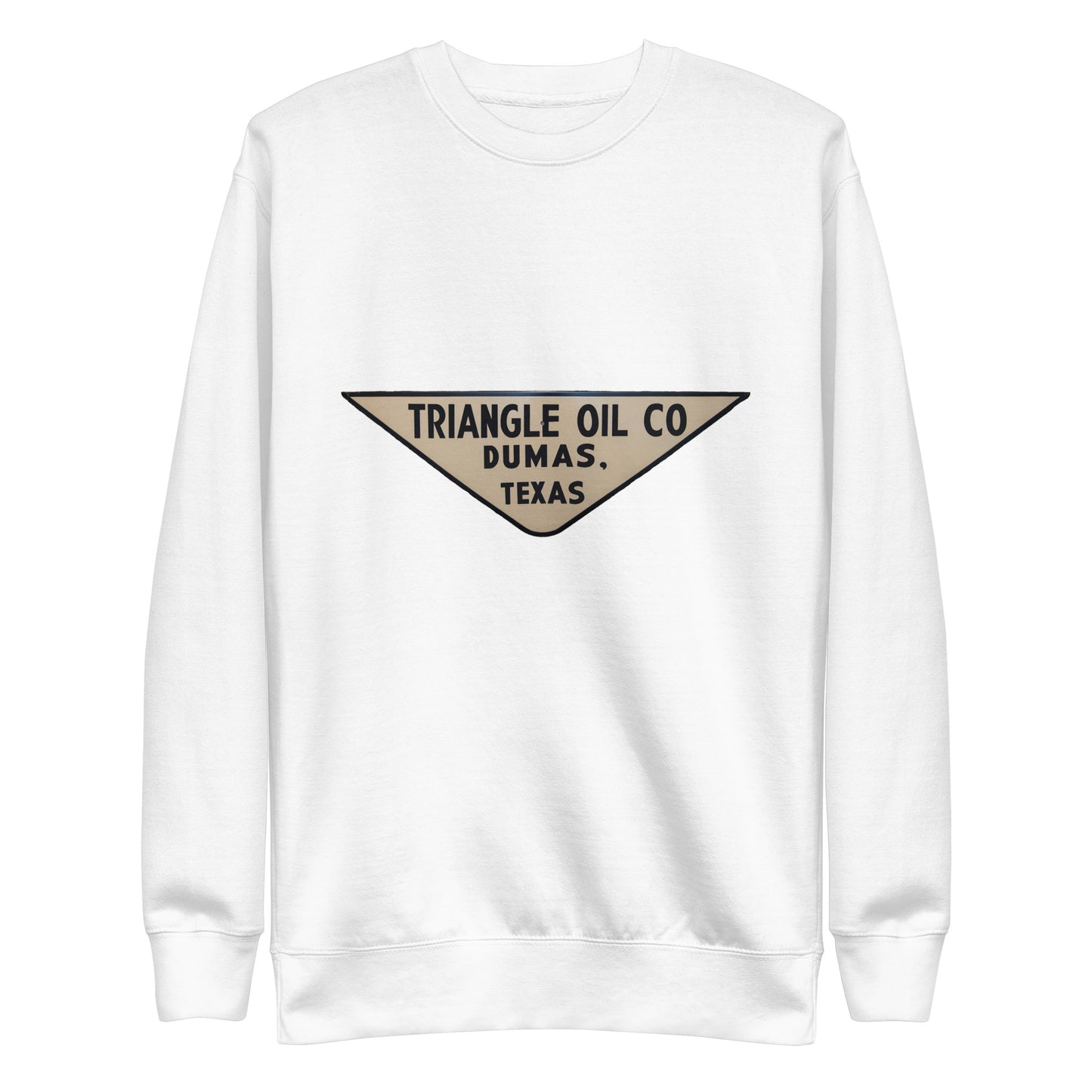 Retro Triangle Oil Company Tin Style Unisex Premium Sweatshirt