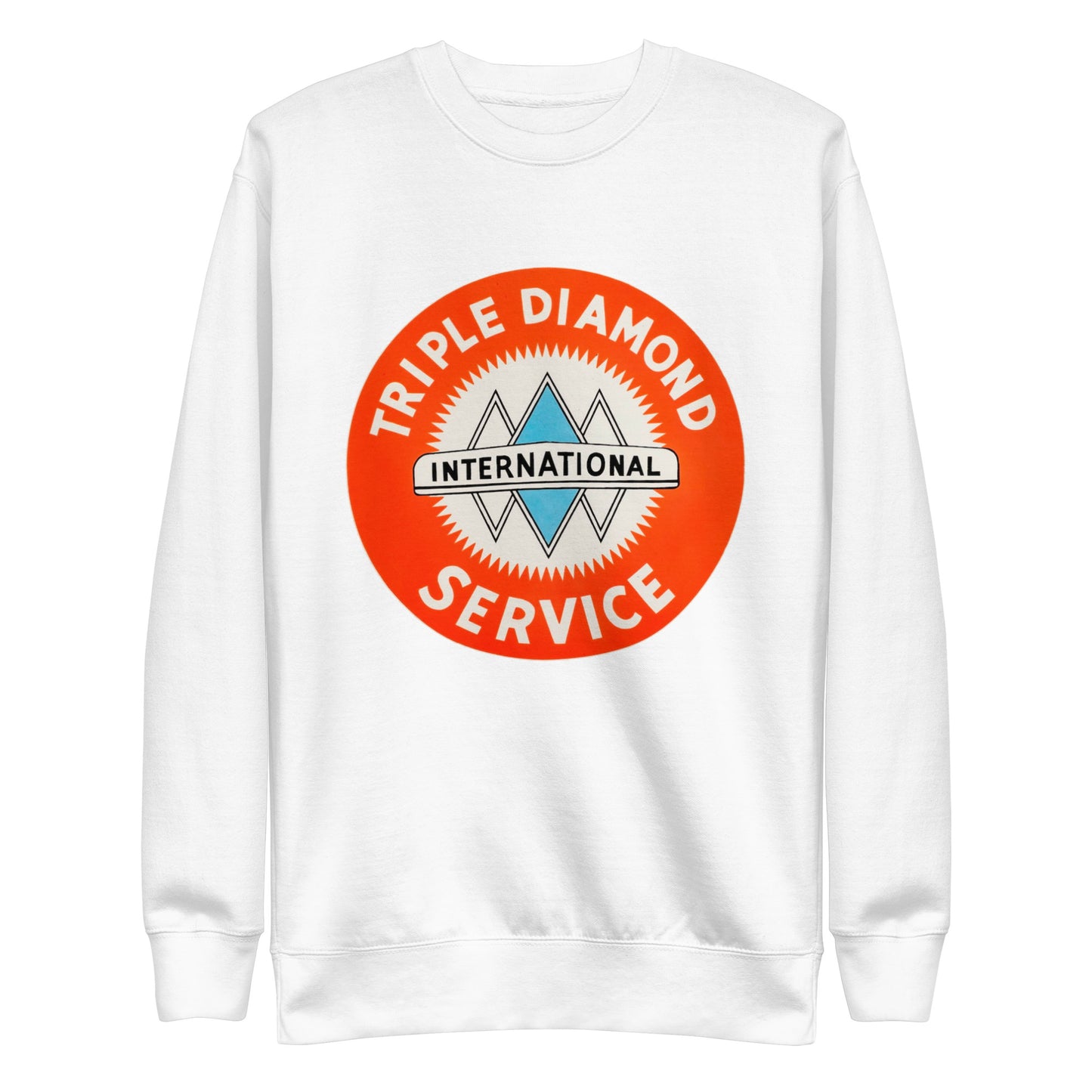 Triple Diamond Service Tin Style Unisex Premium Sweatshirt