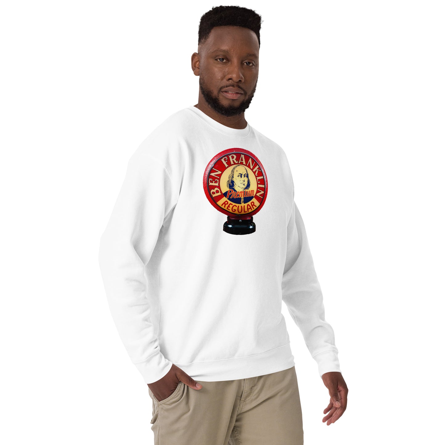 Ben Franklin Globe Style Unisex Premium Sweatshirt