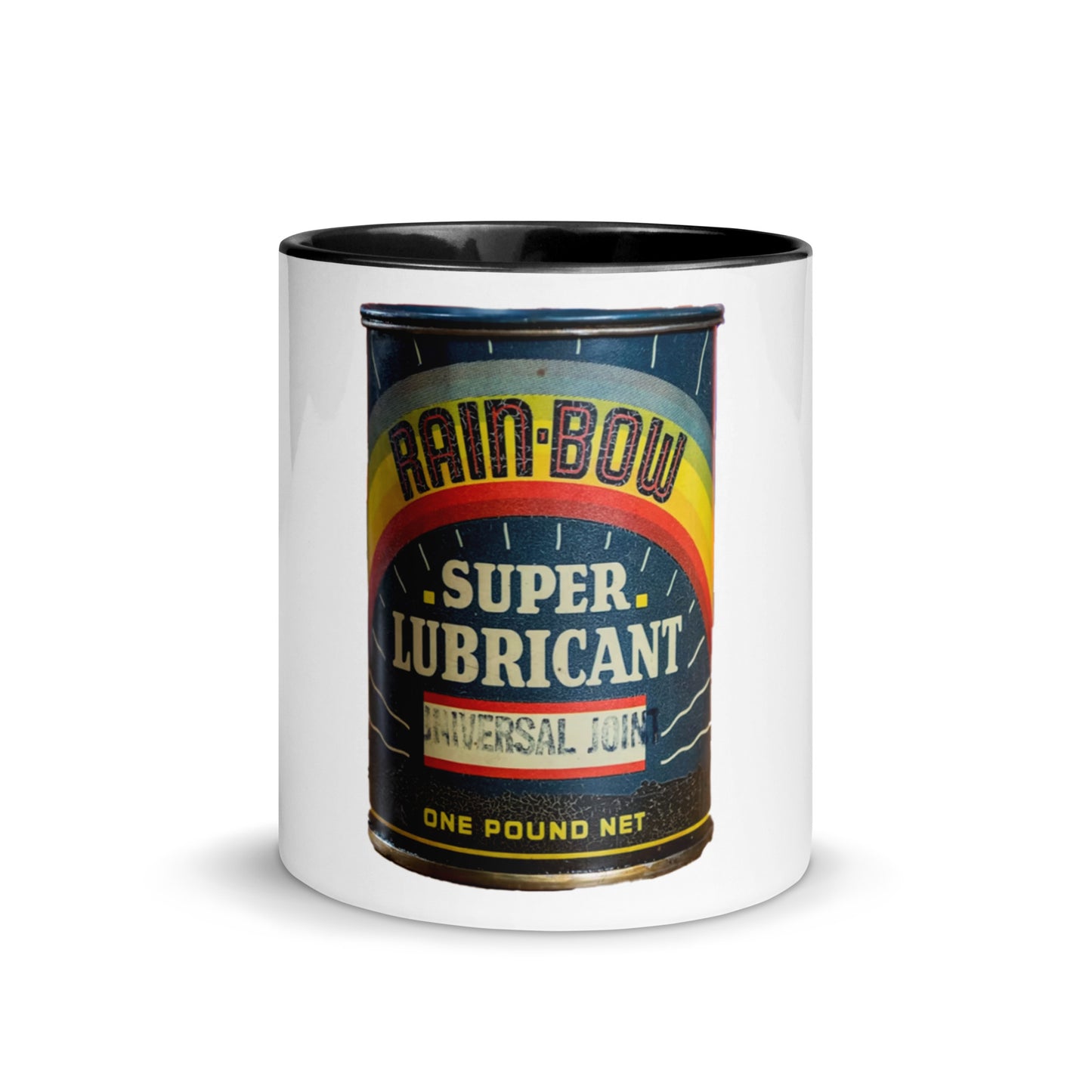 Vintage Grease Soup Can Style Mug with Color Inside