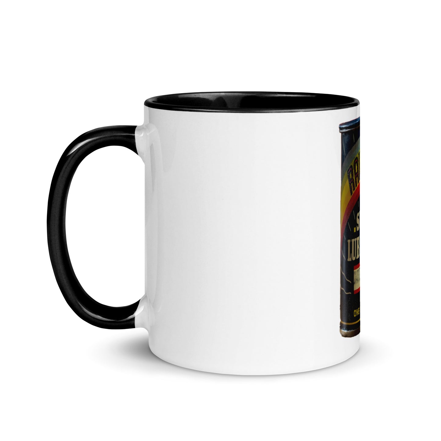 Vintage Grease Soup Can Style Mug with Color Inside