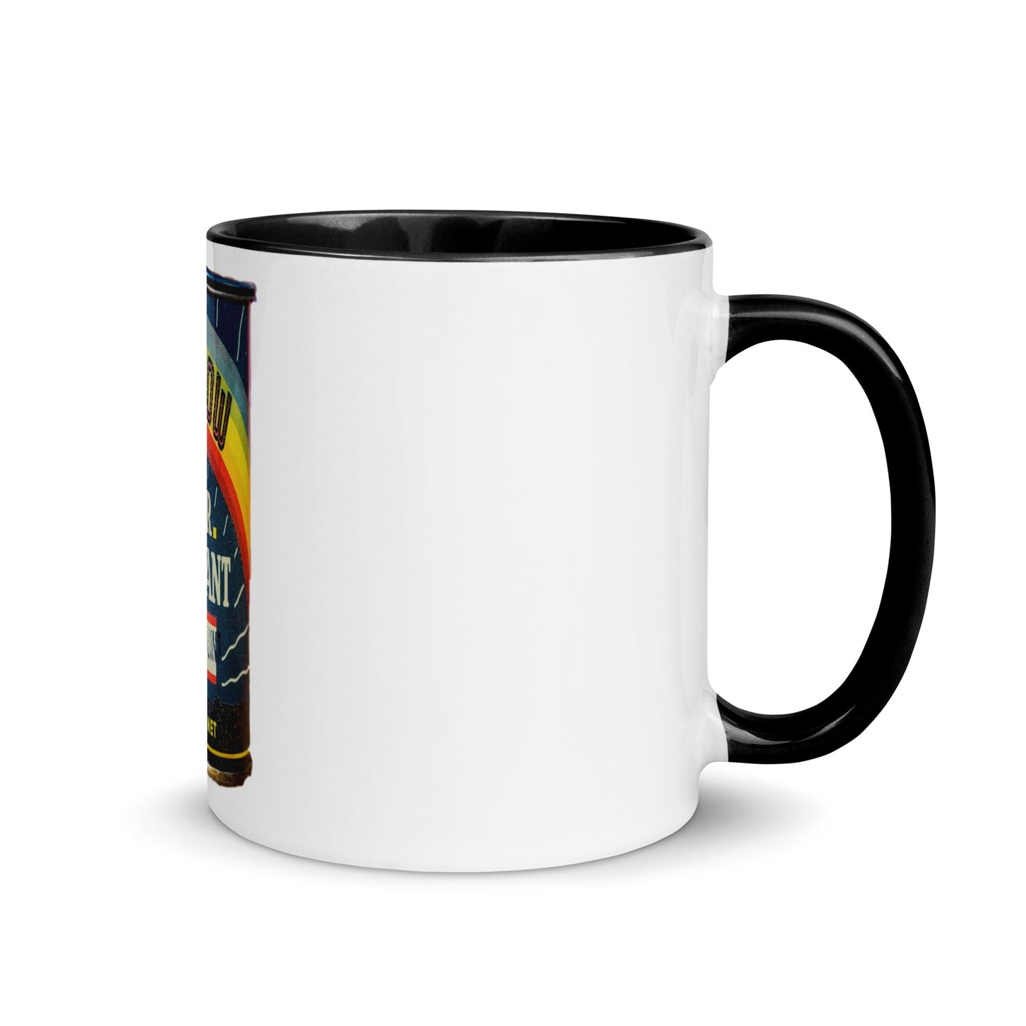 Vintage Grease Soup Can Style Mug with Color Inside