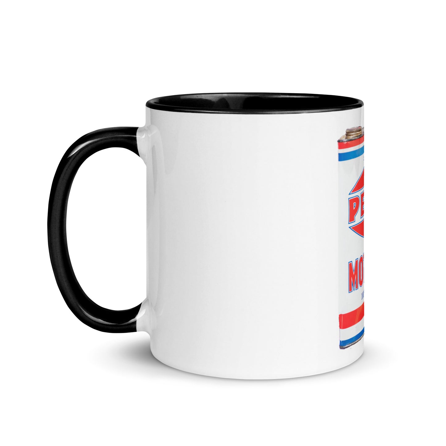 Vintage Petco Oil Can Mug with Color Inside