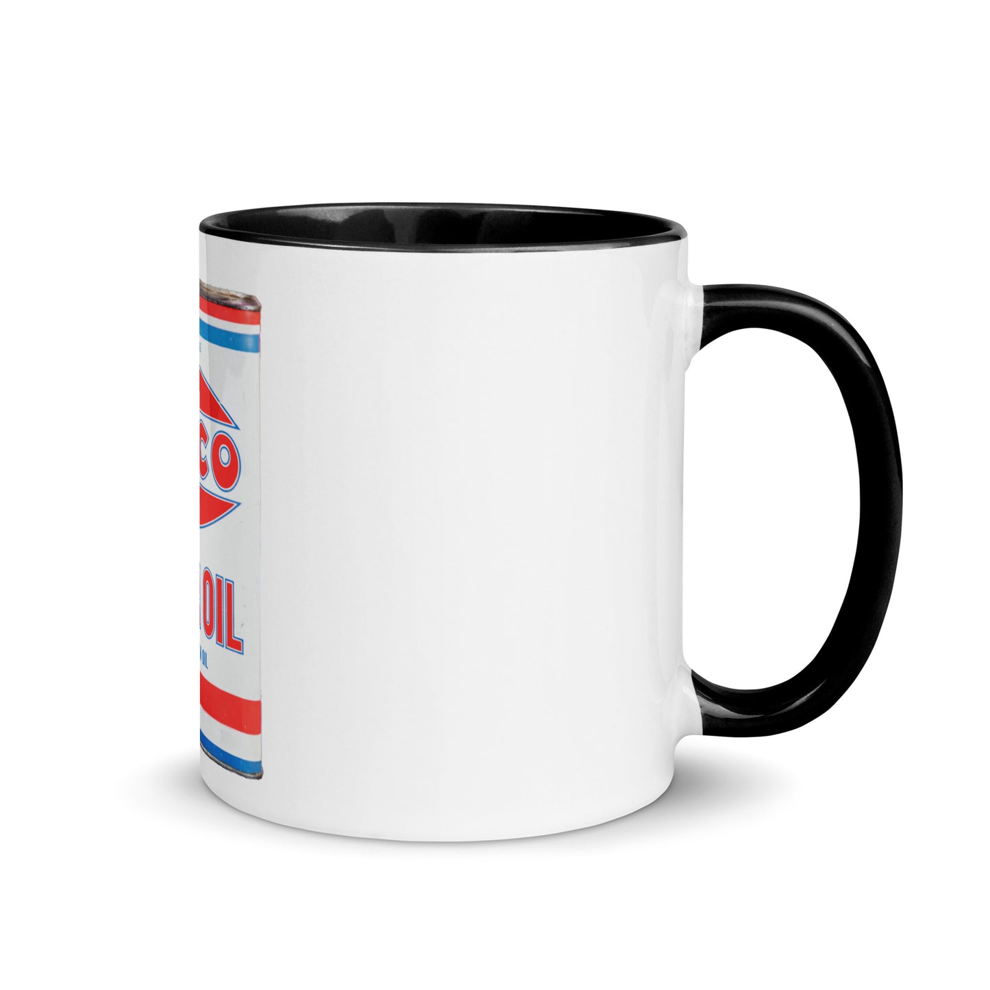 Vintage Petco Oil Can Mug with Color Inside