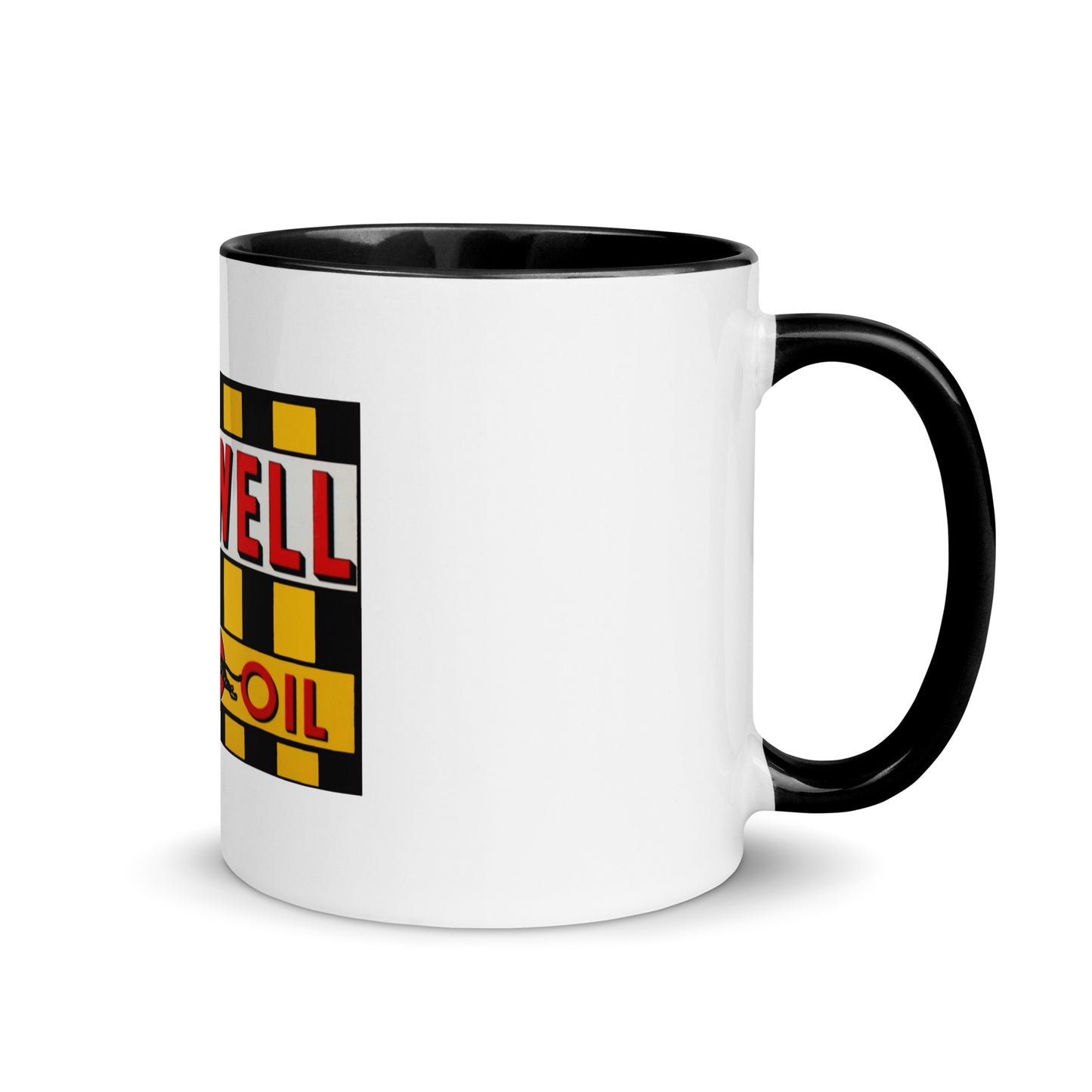 Retro Speedway Tin Syle Mug with Color Inside