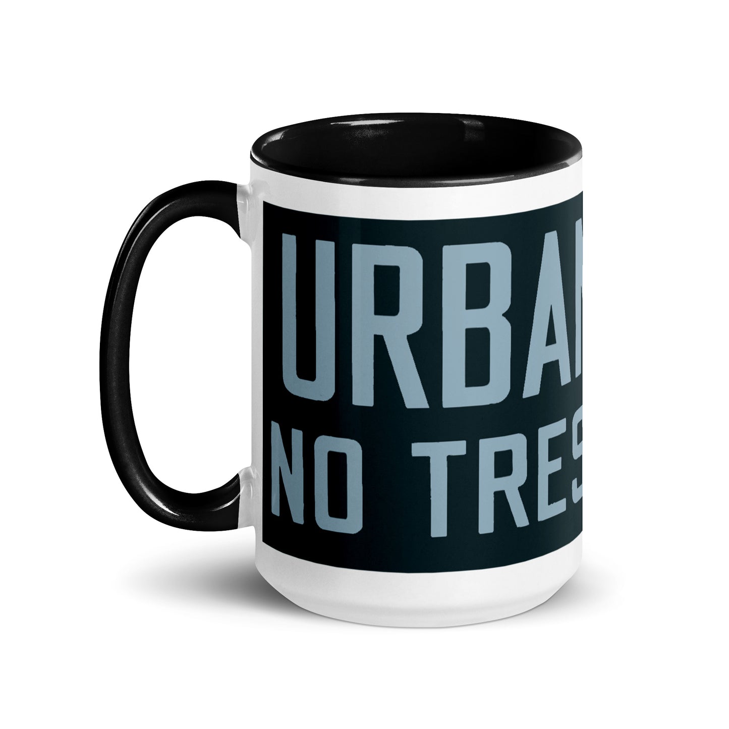 Retro Urban Farm Sign Porcelain Style Mug with Color Inside