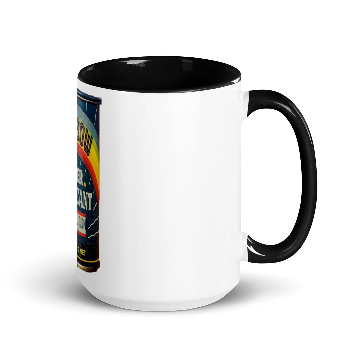 Vintage Grease Soup Can Style Mug with Color Inside