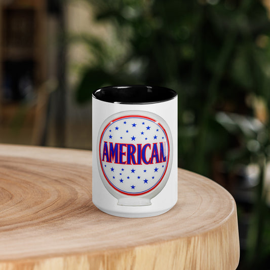 American Gas Globe Style Mug with Color Inside