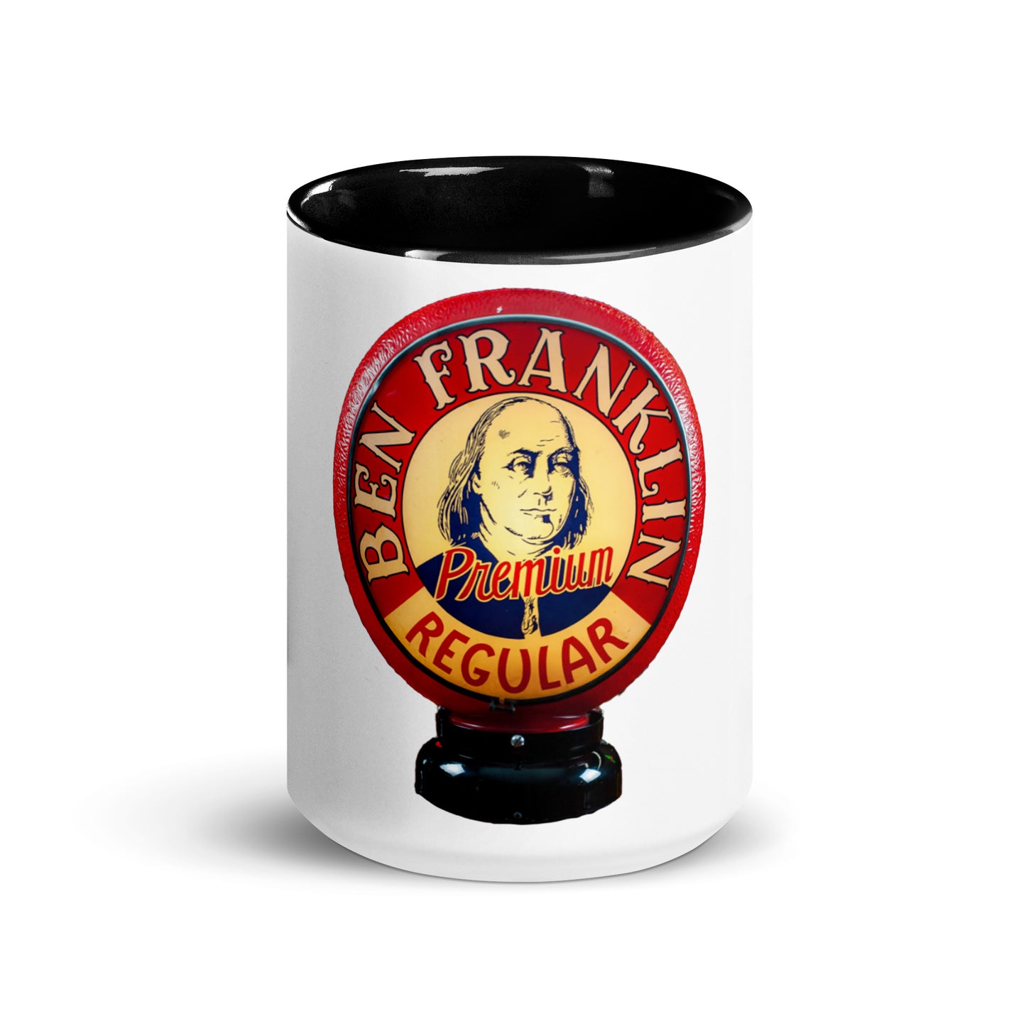 Ben Franklin Globe Style Mug with Color Inside