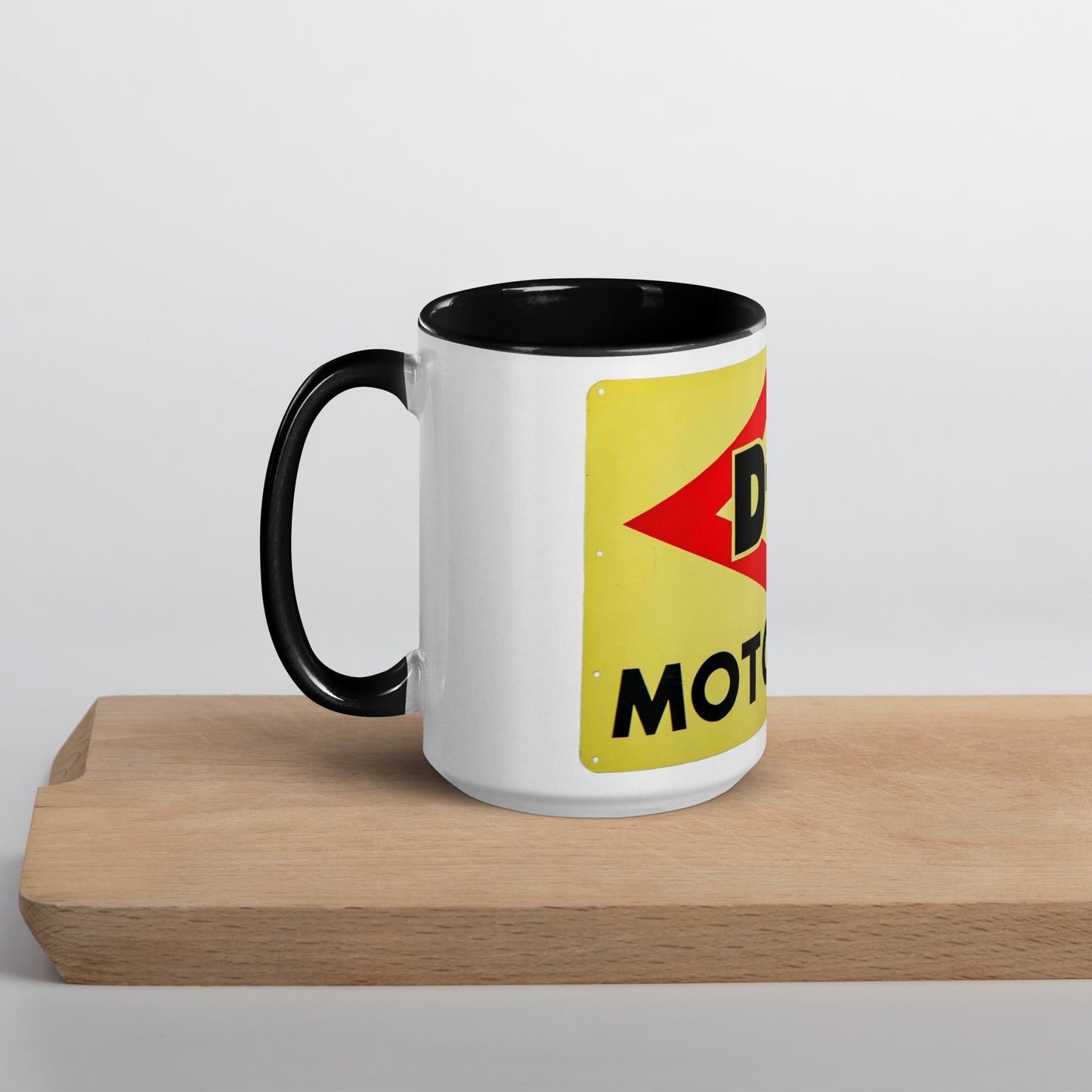 DX Oil Vintage Sign Style Mug with Color Inside