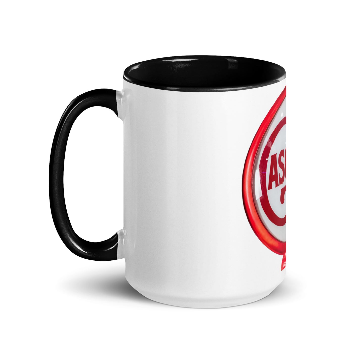 Vintage Gas Globe design Mug with Color Inside