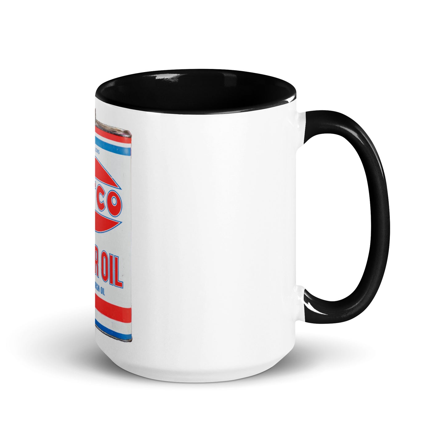 Vintage Petco Oil Can Mug with Color Inside
