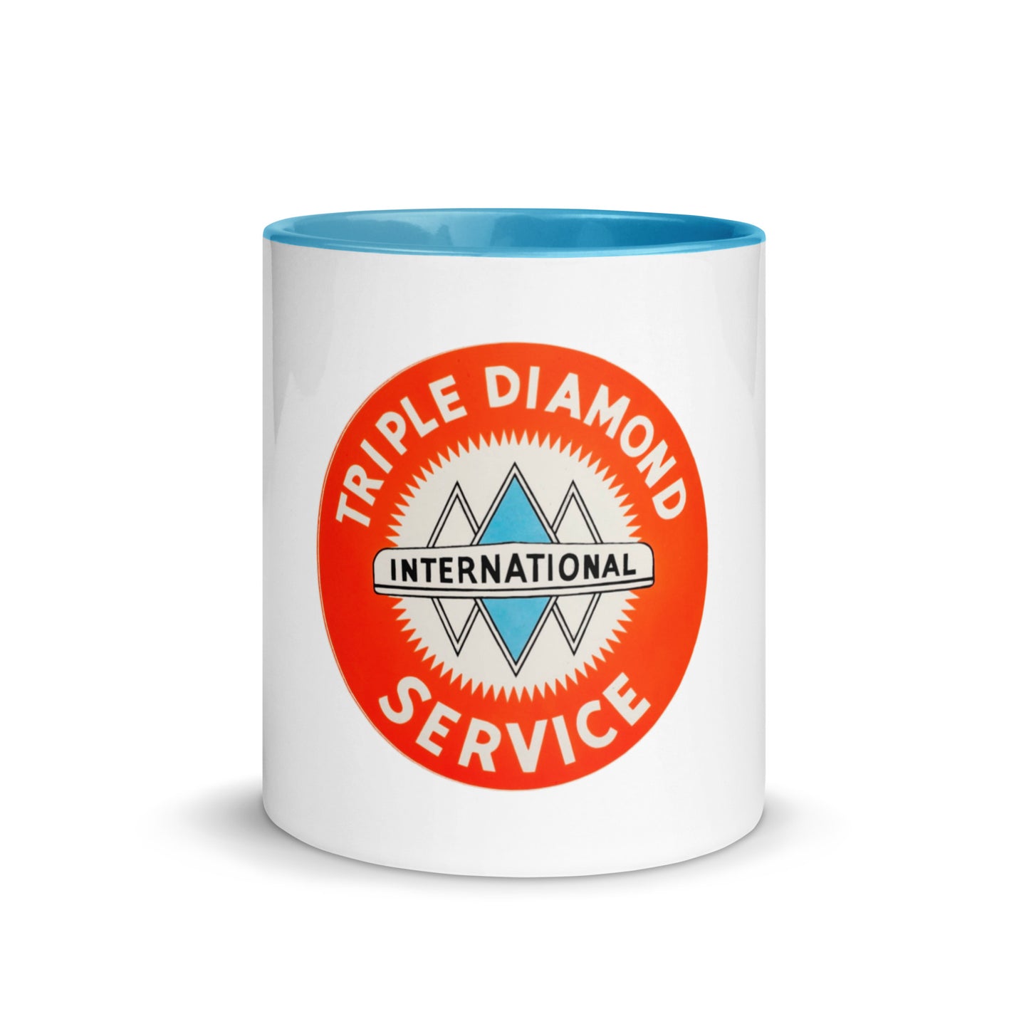 Triple Diamond Service Tin Style Mug with Color Inside