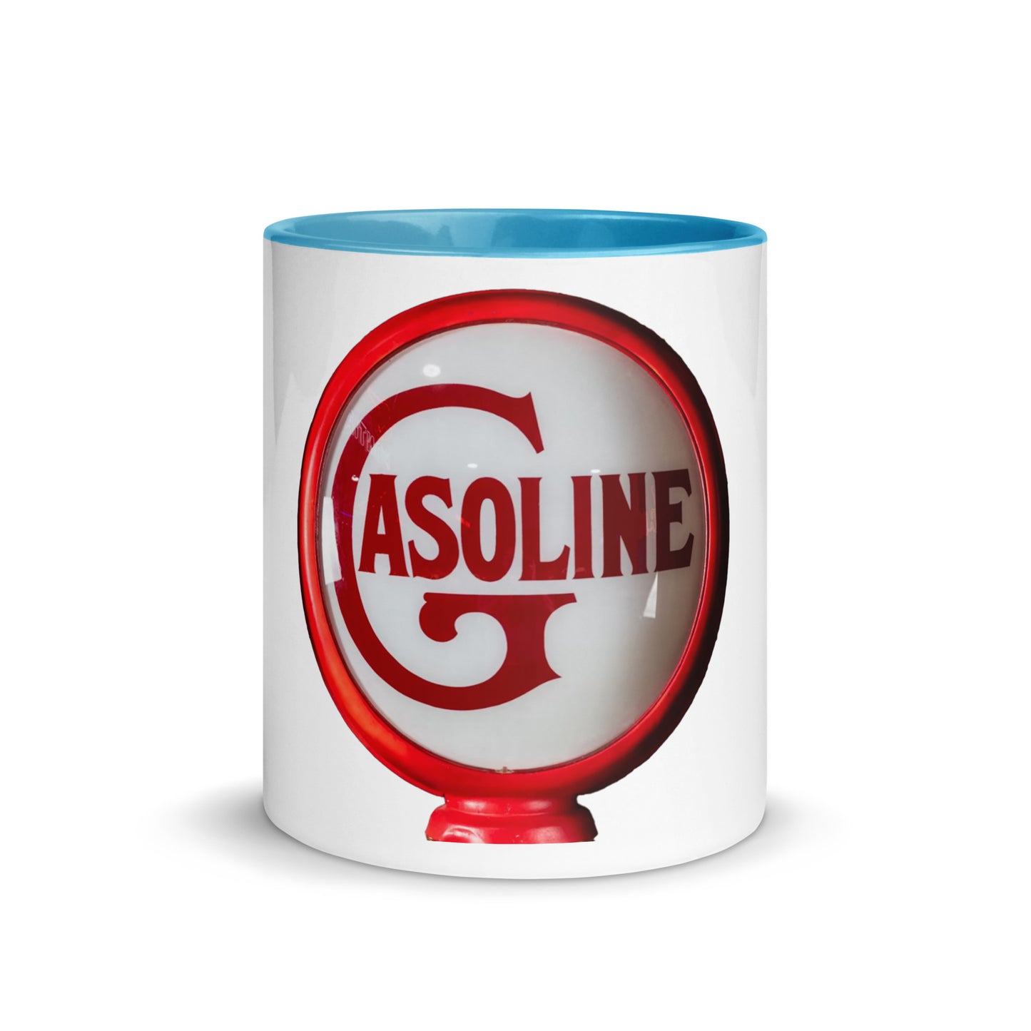 Vintage Gas Globe design Mug with Color Inside