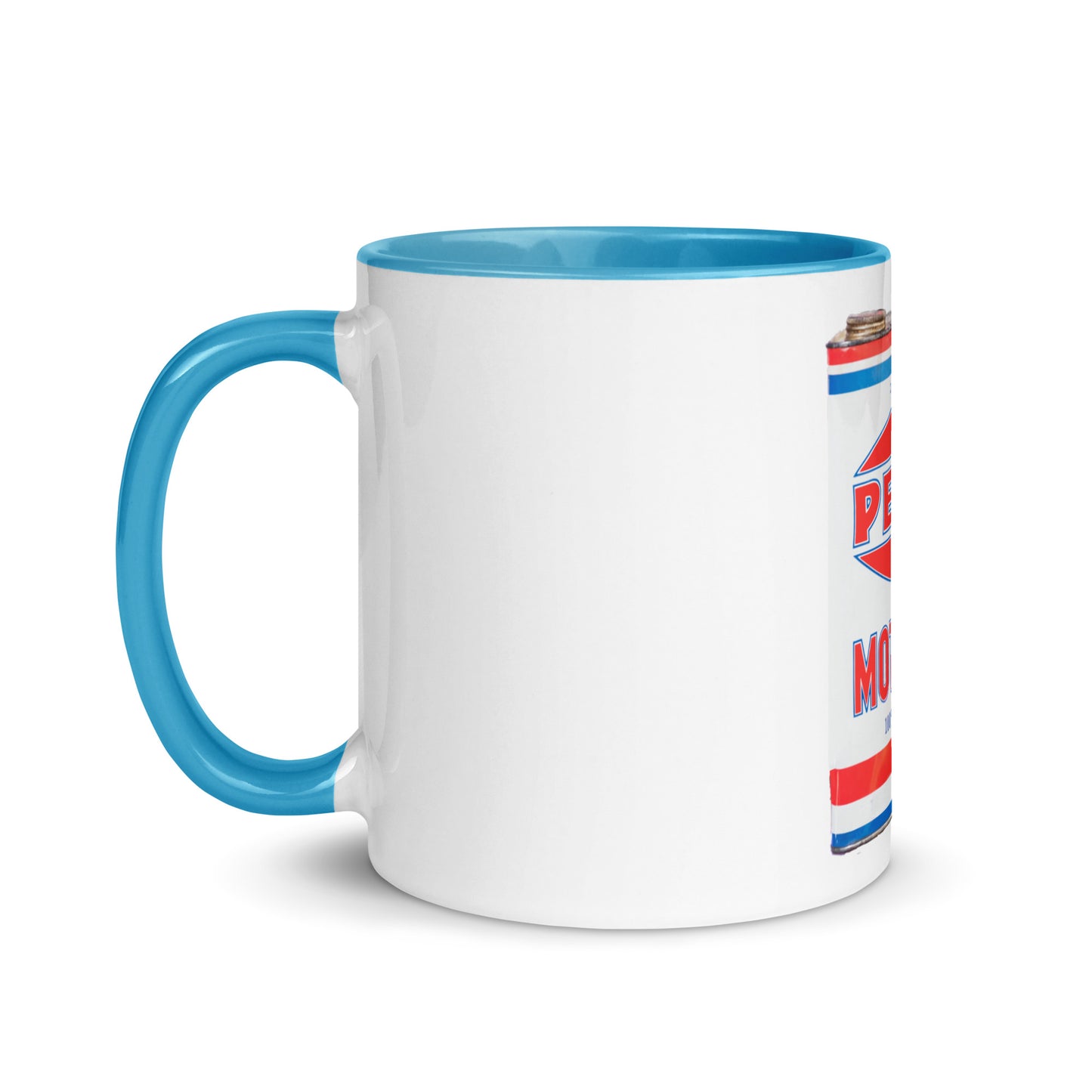 Vintage Petco Oil Can Mug with Color Inside