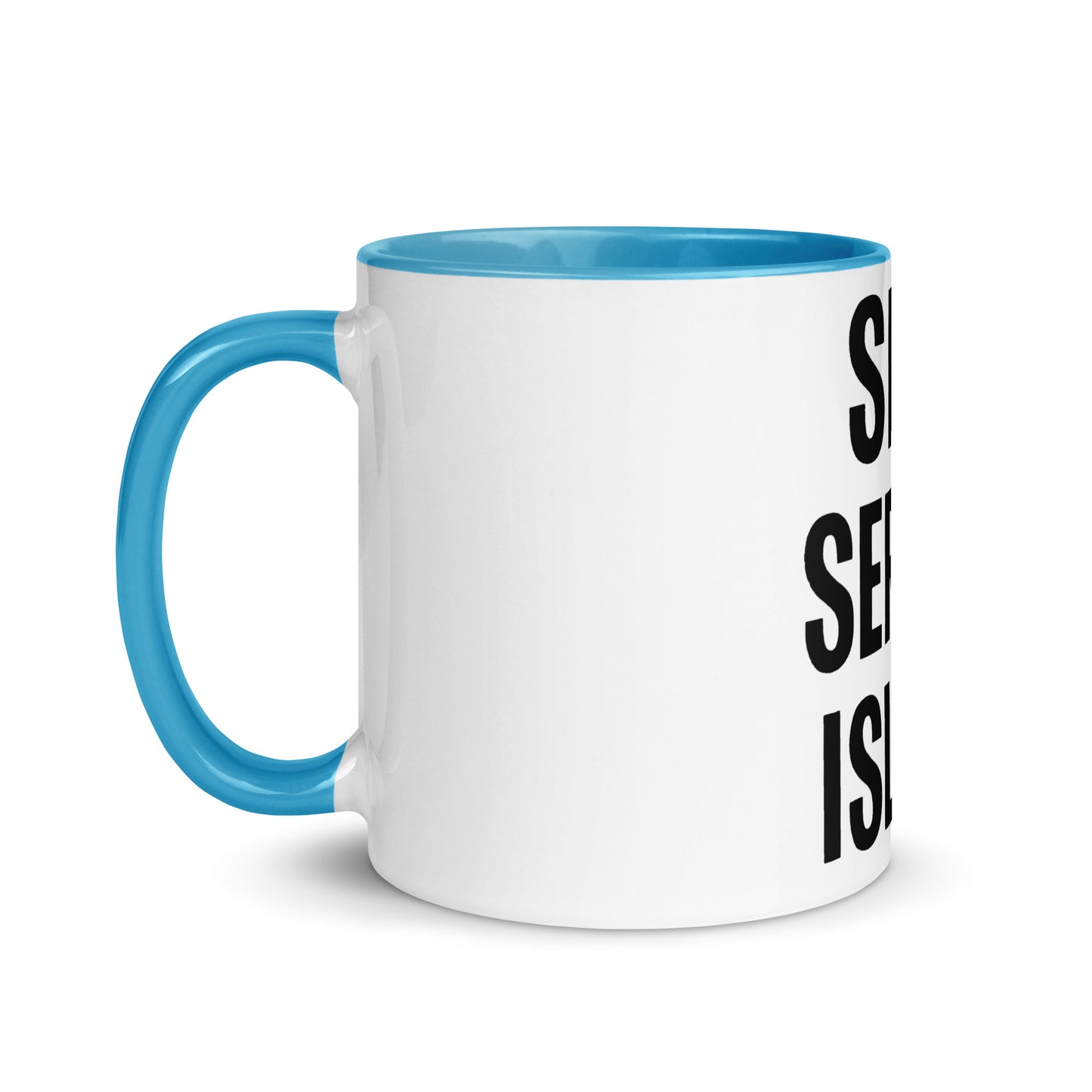 Self Service Island Design Mug with Color Inside