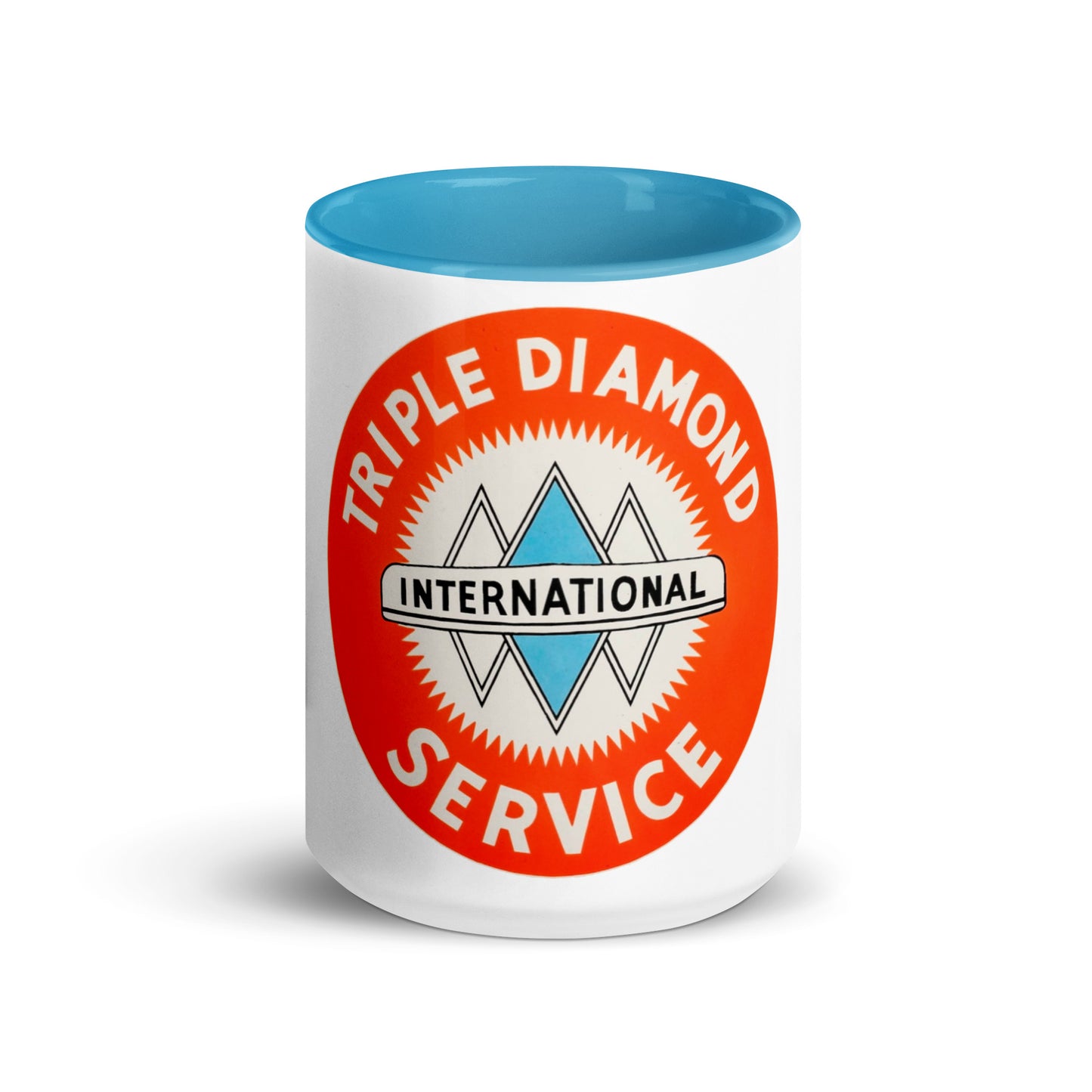 Triple Diamond Service Tin Style Mug with Color Inside