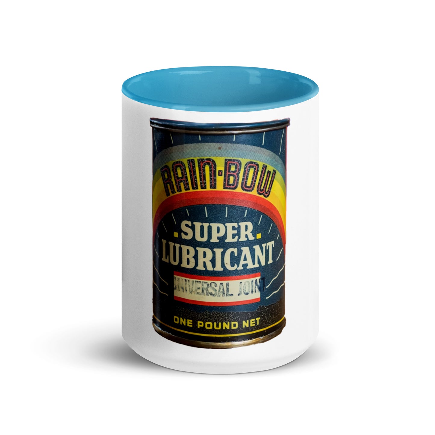 Vintage Grease Soup Can Style Mug with Color Inside