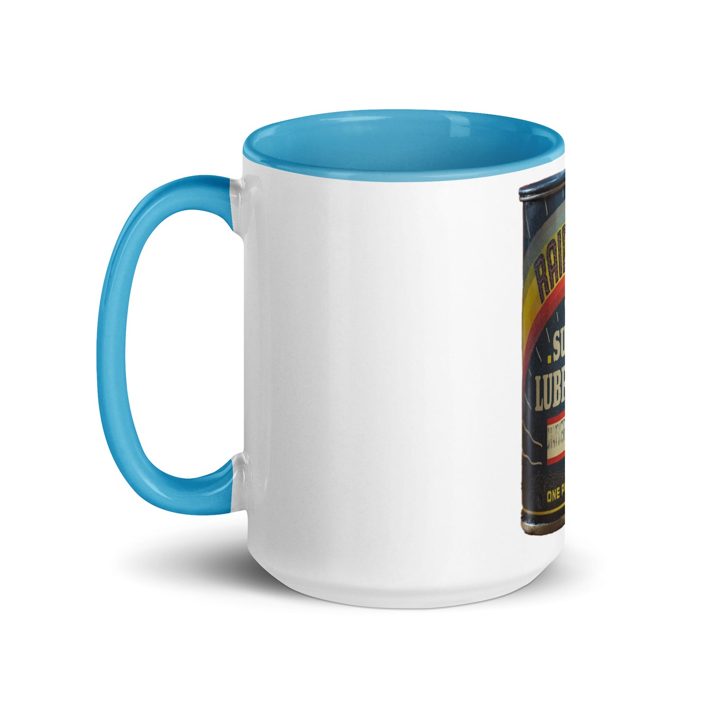 Vintage Grease Soup Can Style Mug with Color Inside