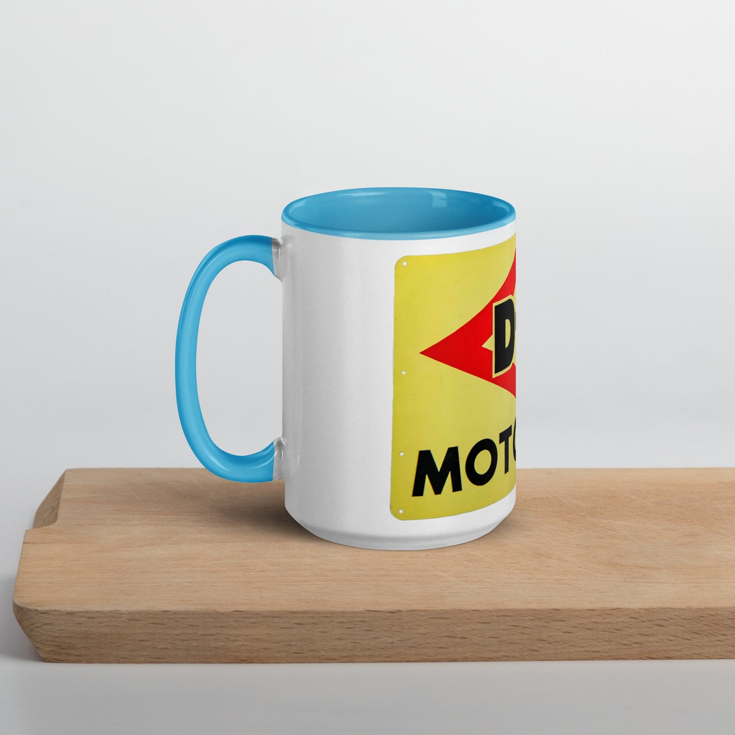 DX Oil Vintage Sign Style Mug with Color Inside