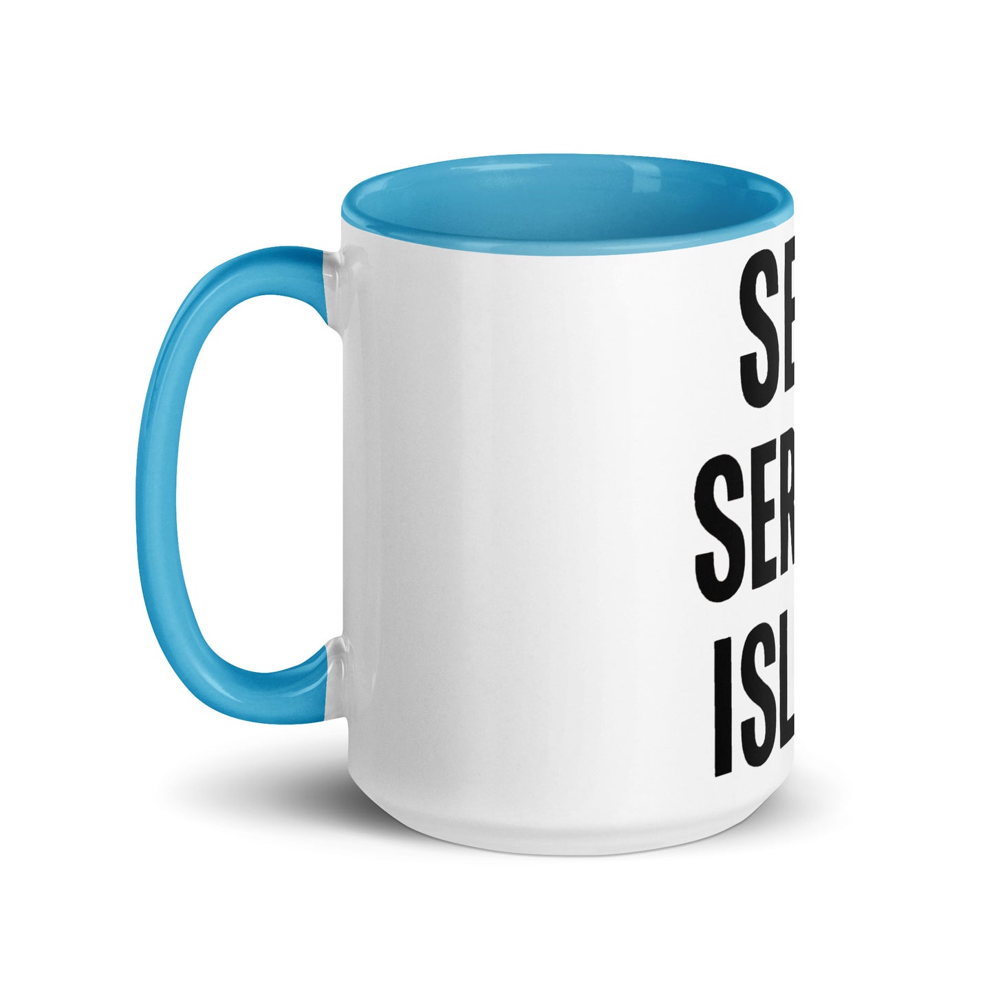 Self Service Island Design Mug with Color Inside