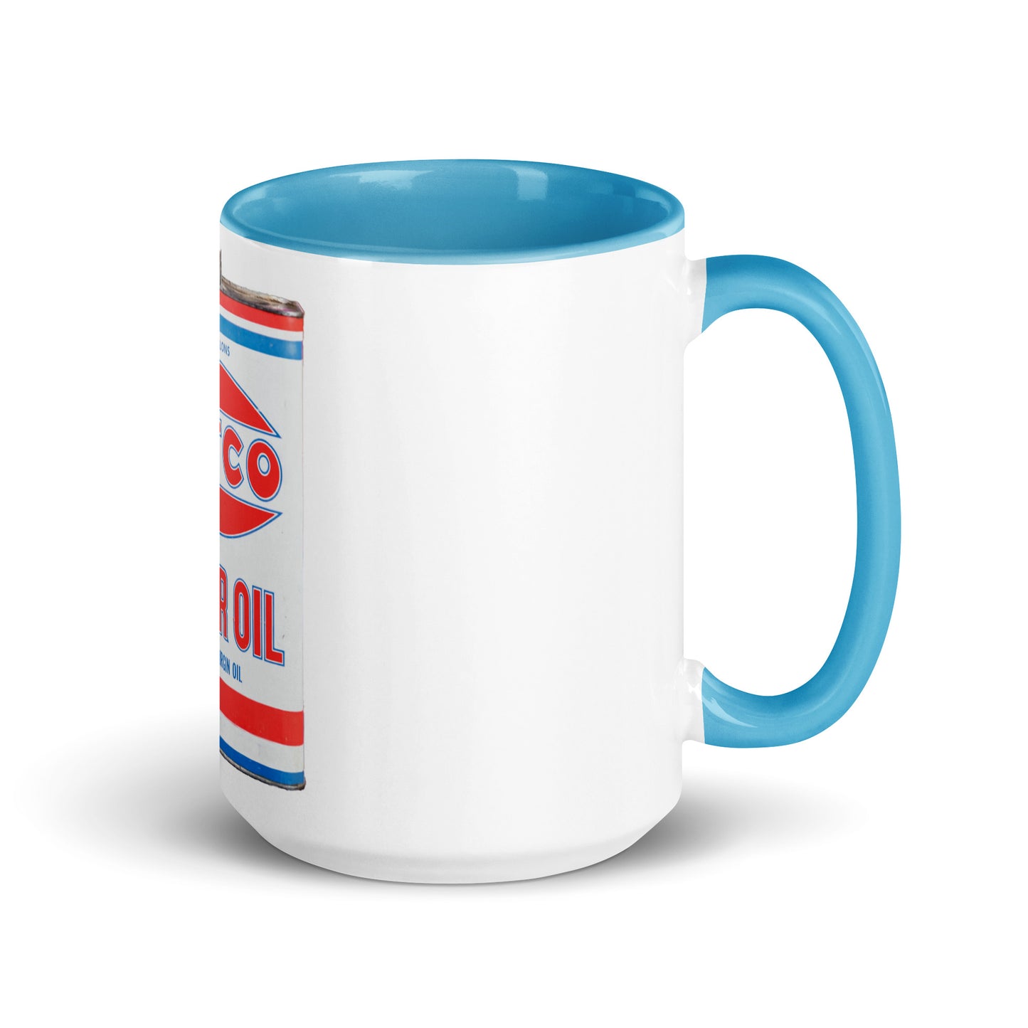 Vintage Petco Oil Can Mug with Color Inside