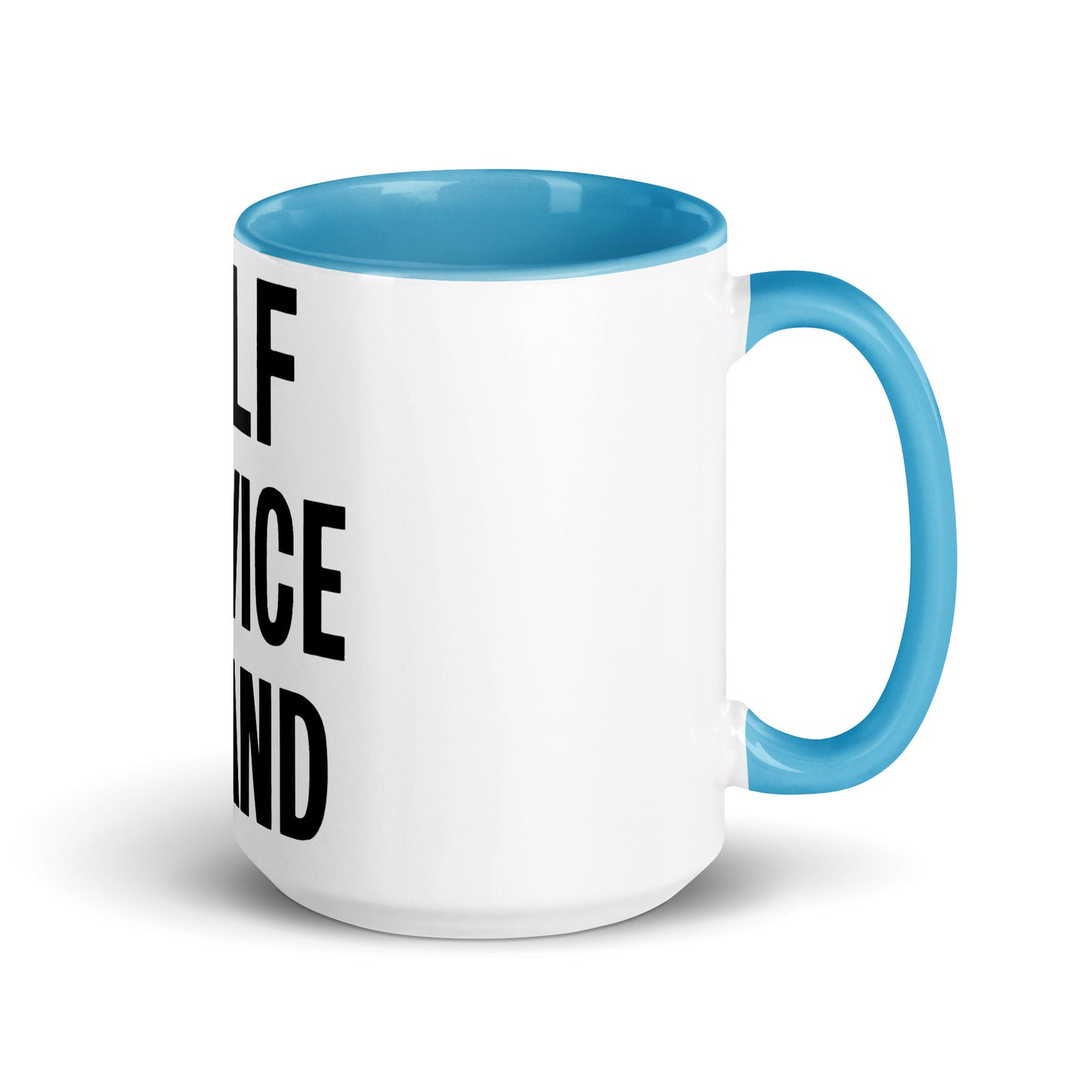 Self Service Island Design Mug with Color Inside