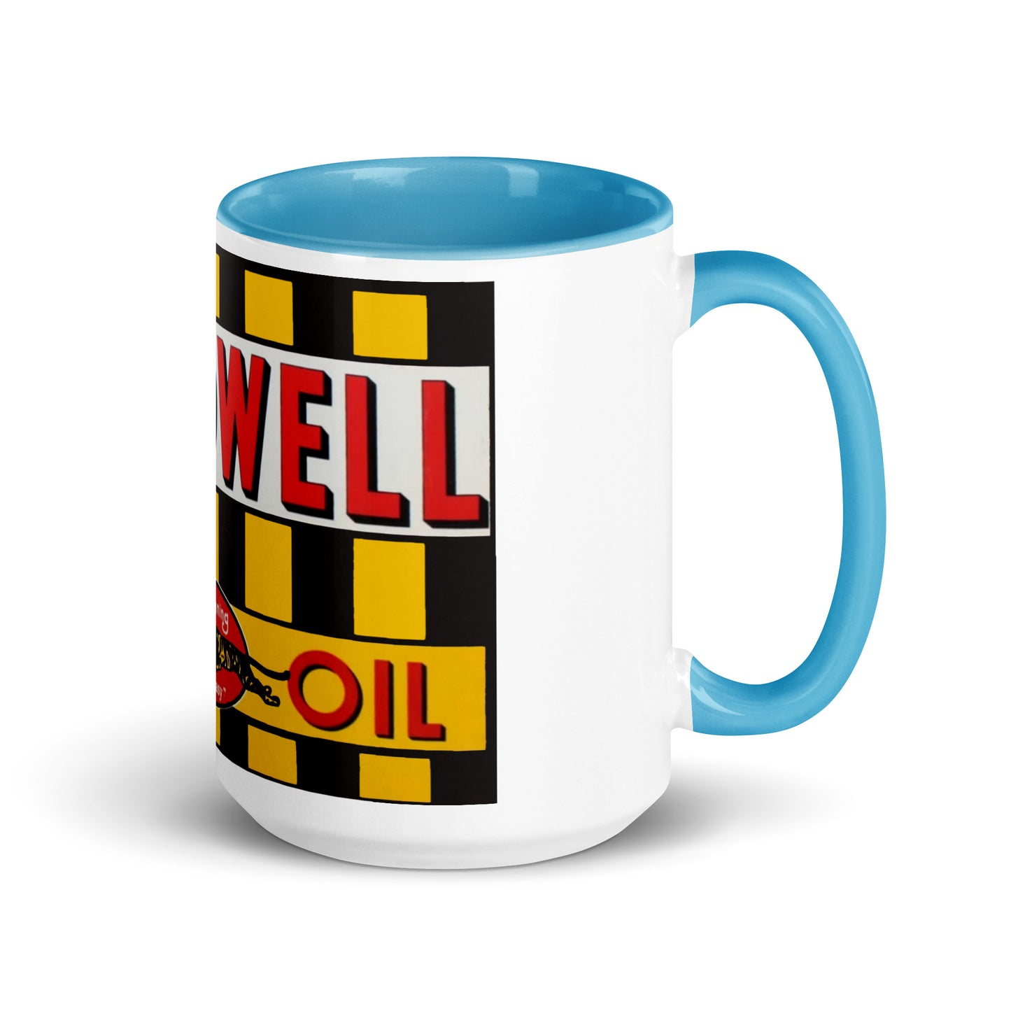 Retro Speedway Tin Syle Mug with Color Inside