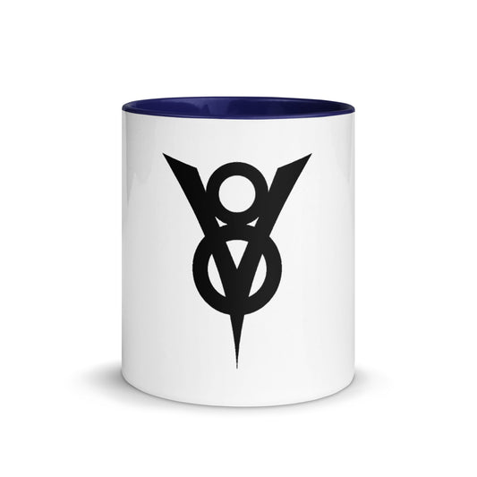 Retro Ford V8 Sign Mug with Color Inside