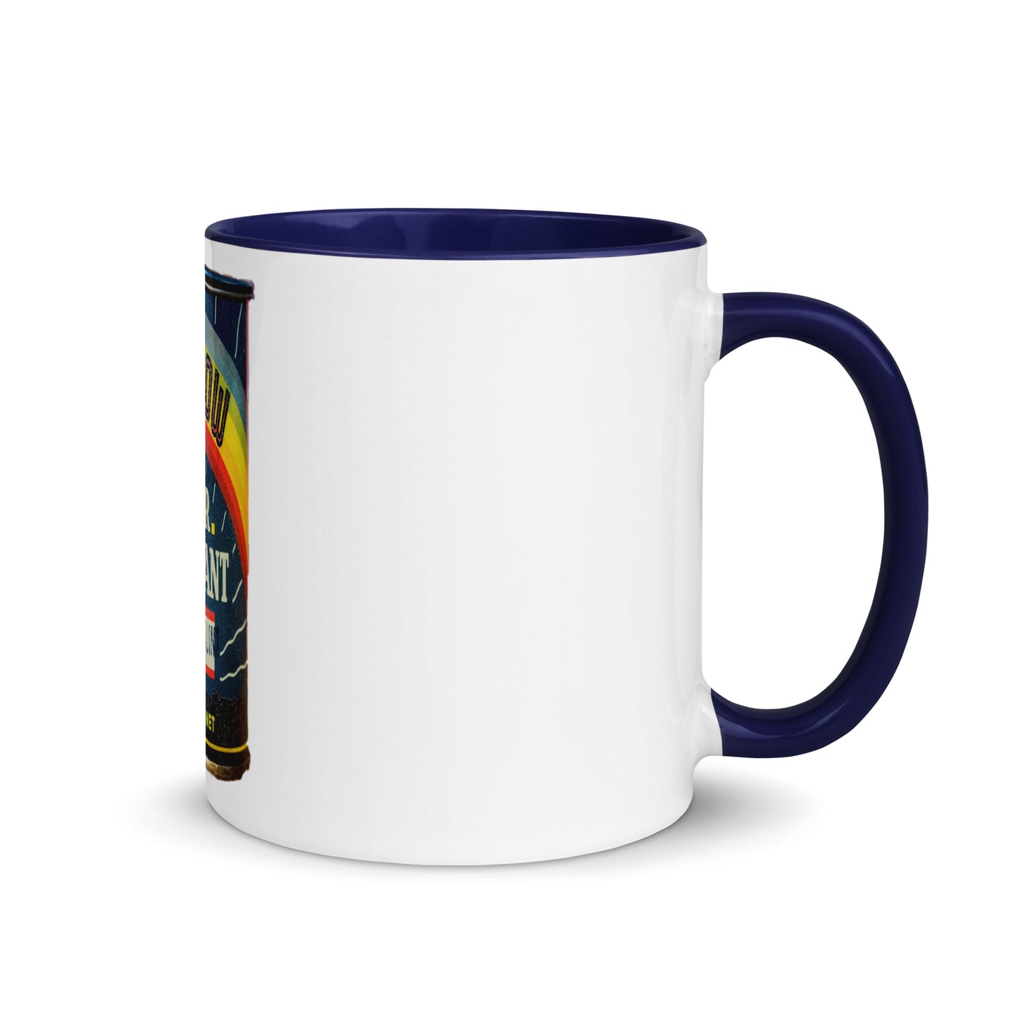 Vintage Grease Soup Can Style Mug with Color Inside