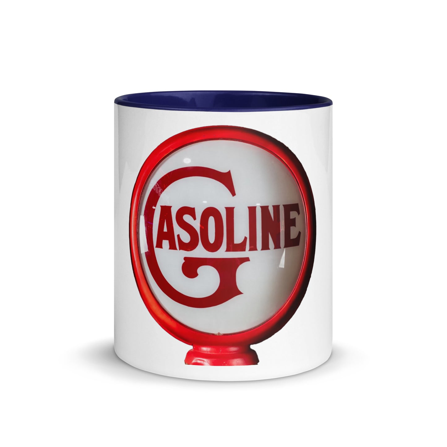 Vintage Gas Globe design Mug with Color Inside