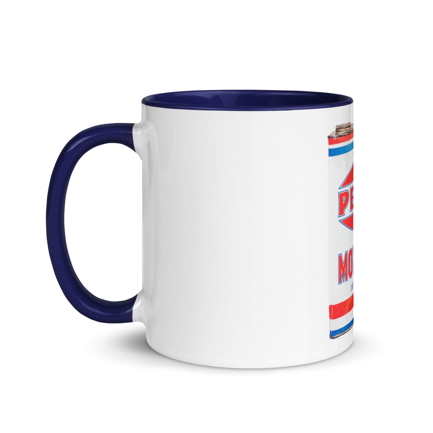 Vintage Petco Oil Can Mug with Color Inside