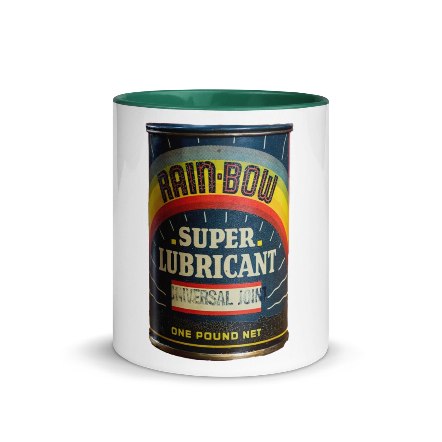 Vintage Grease Soup Can Style Mug with Color Inside