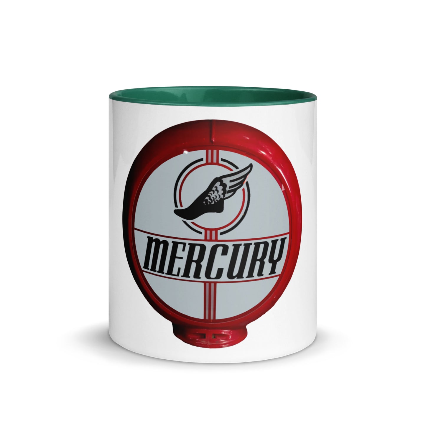 Retro Mercury Gas Globe Style Mug with Color Inside