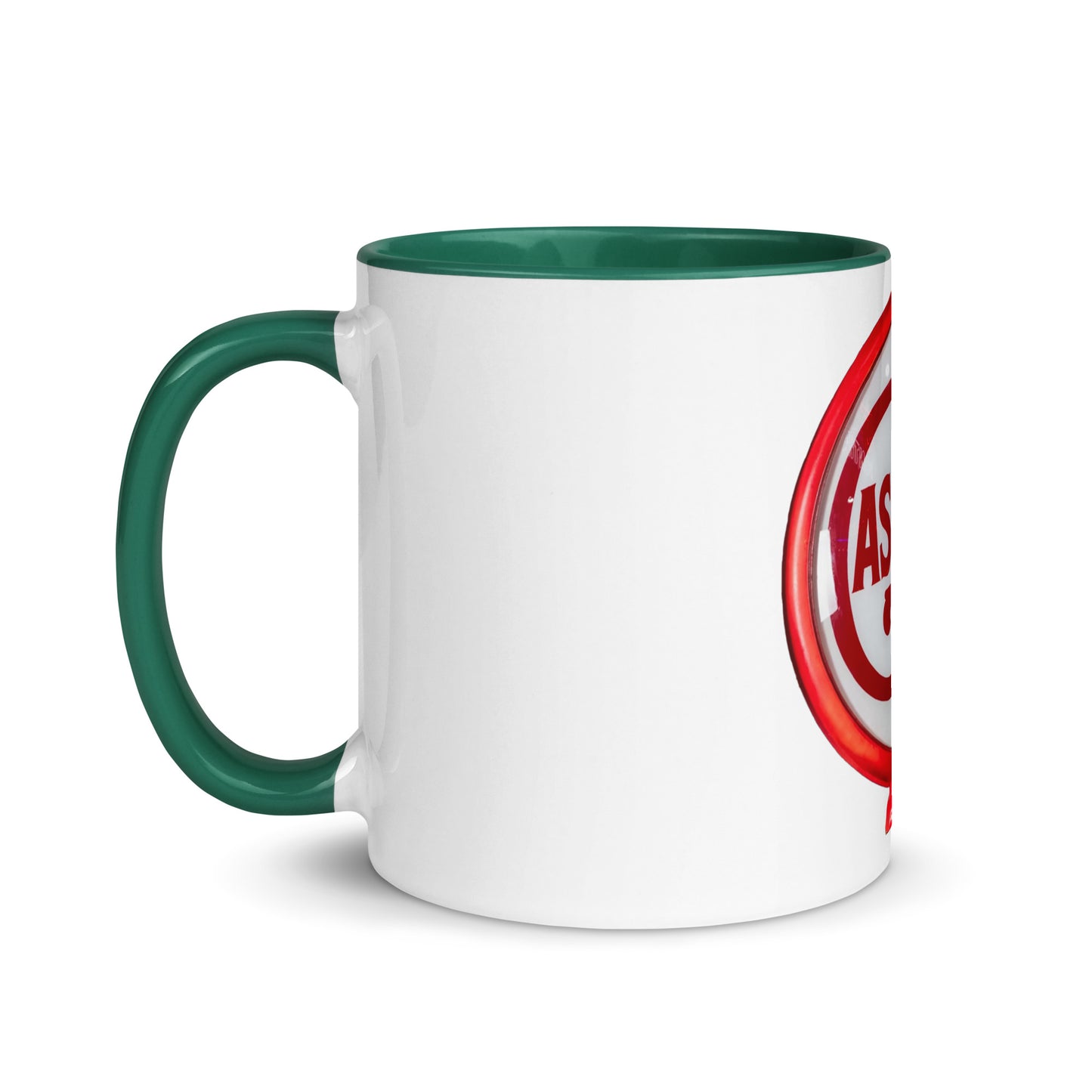 Vintage Gas Globe design Mug with Color Inside