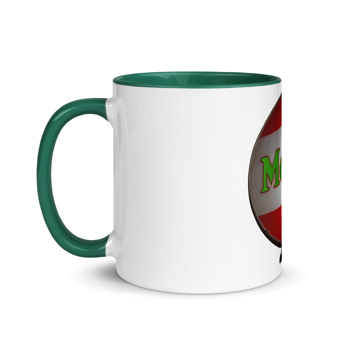 Retro Metro Globe Style Mug with Color Inside