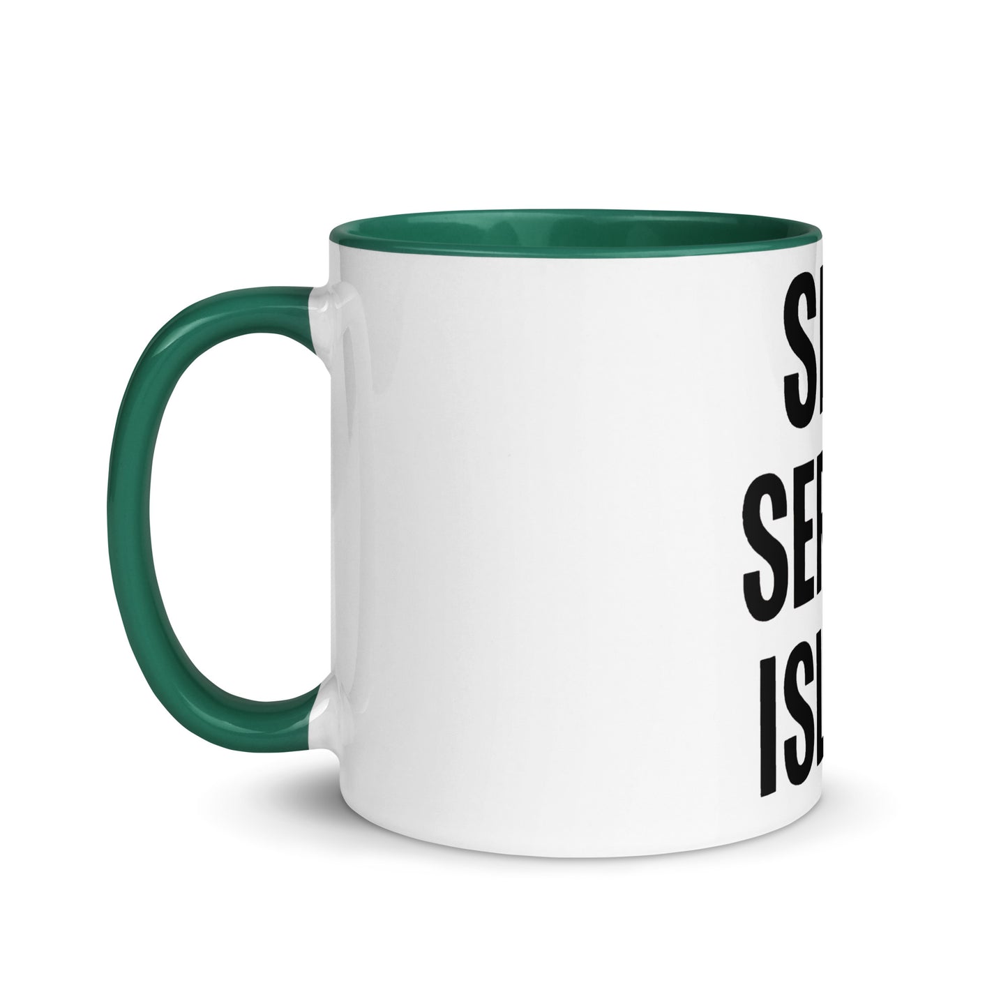 Self Service Island Design Mug with Color Inside