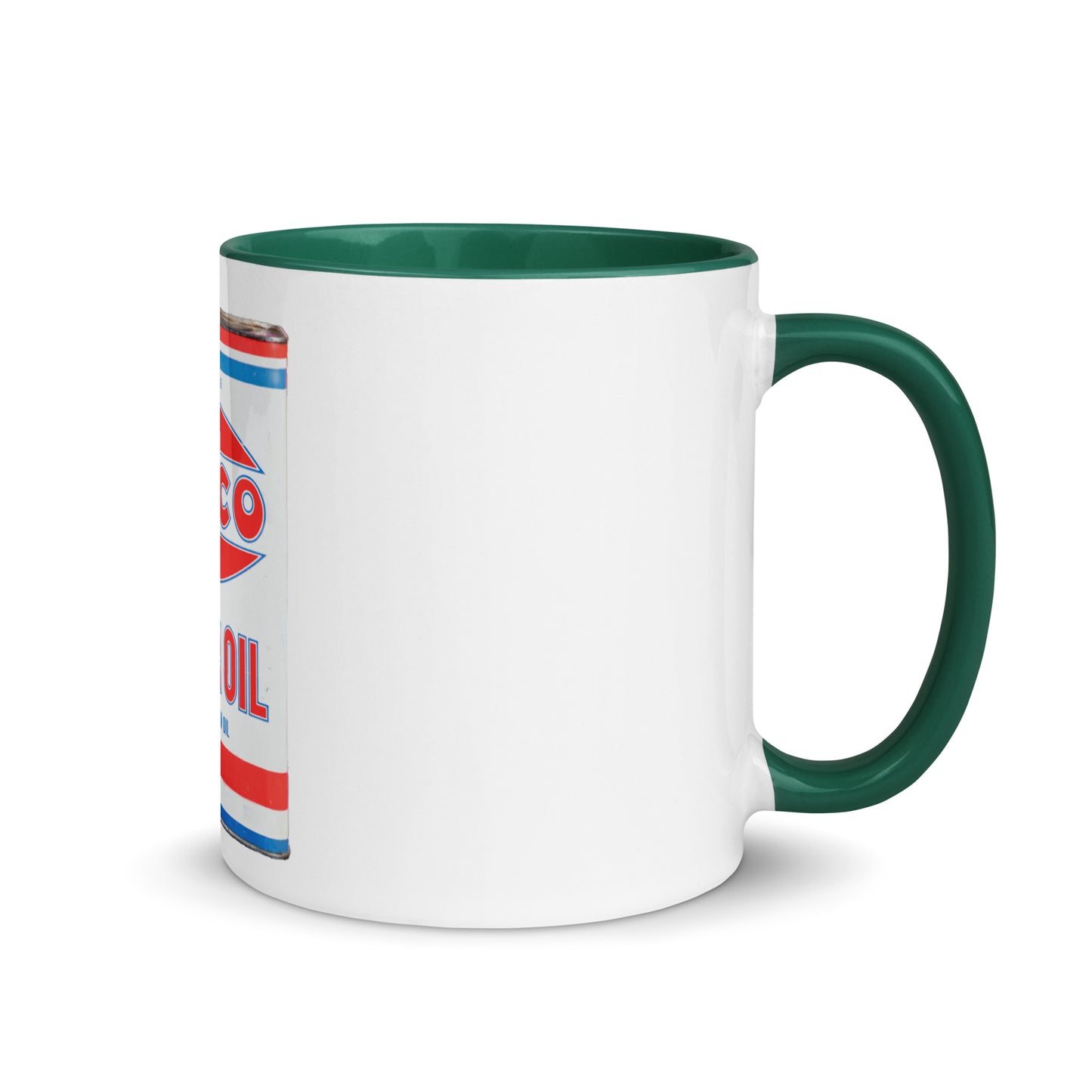 Vintage Petco Oil Can Mug with Color Inside