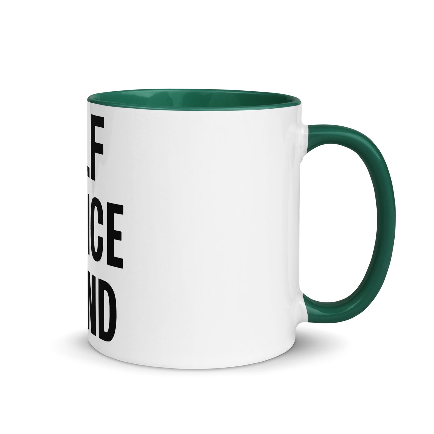 Self Service Island Design Mug with Color Inside