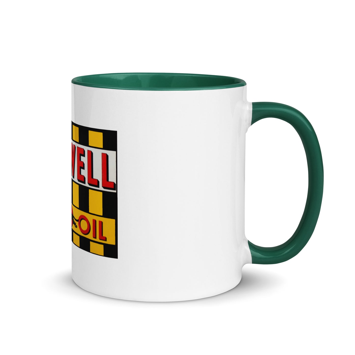 Retro Speedway Tin Syle Mug with Color Inside