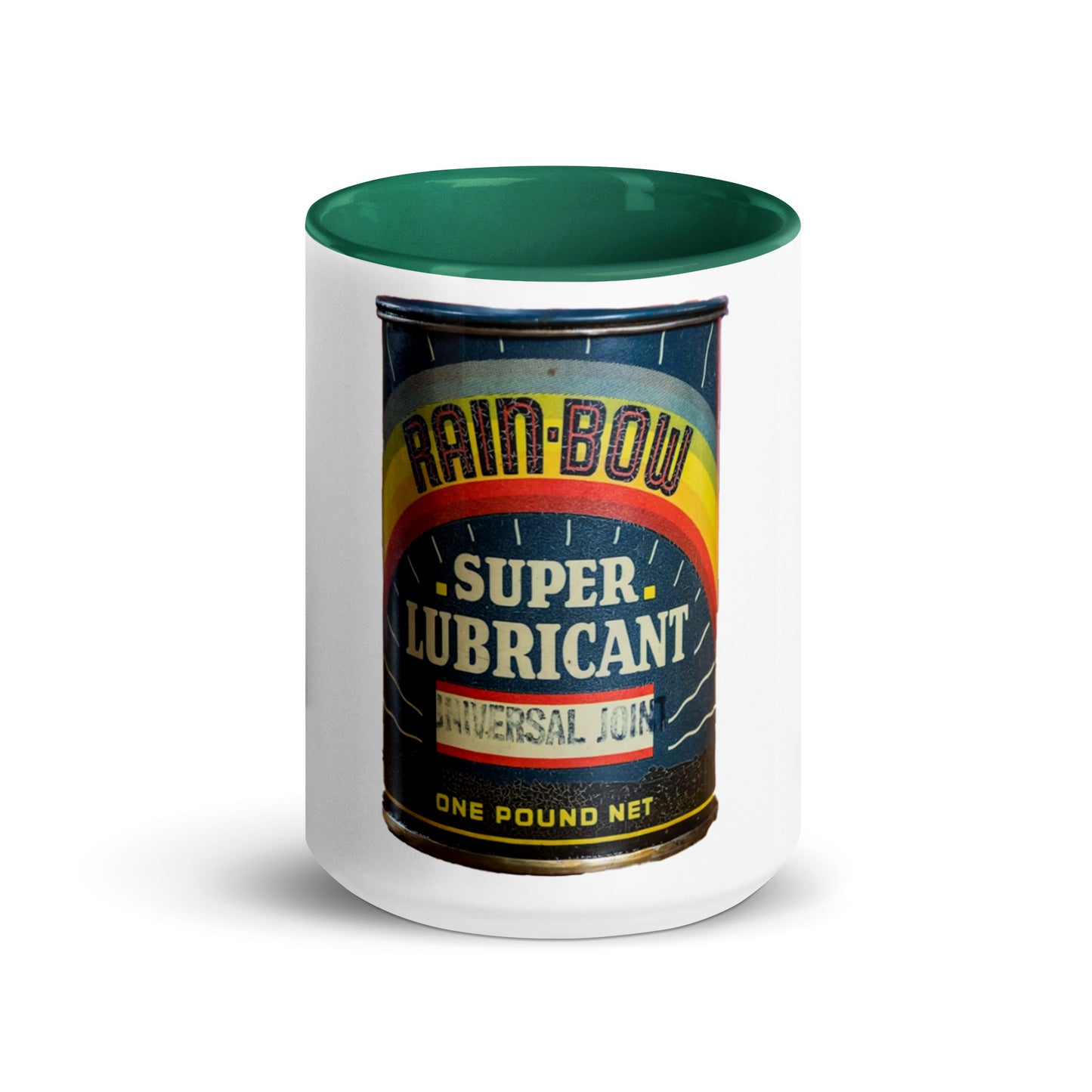 Vintage Grease Soup Can Style Mug with Color Inside